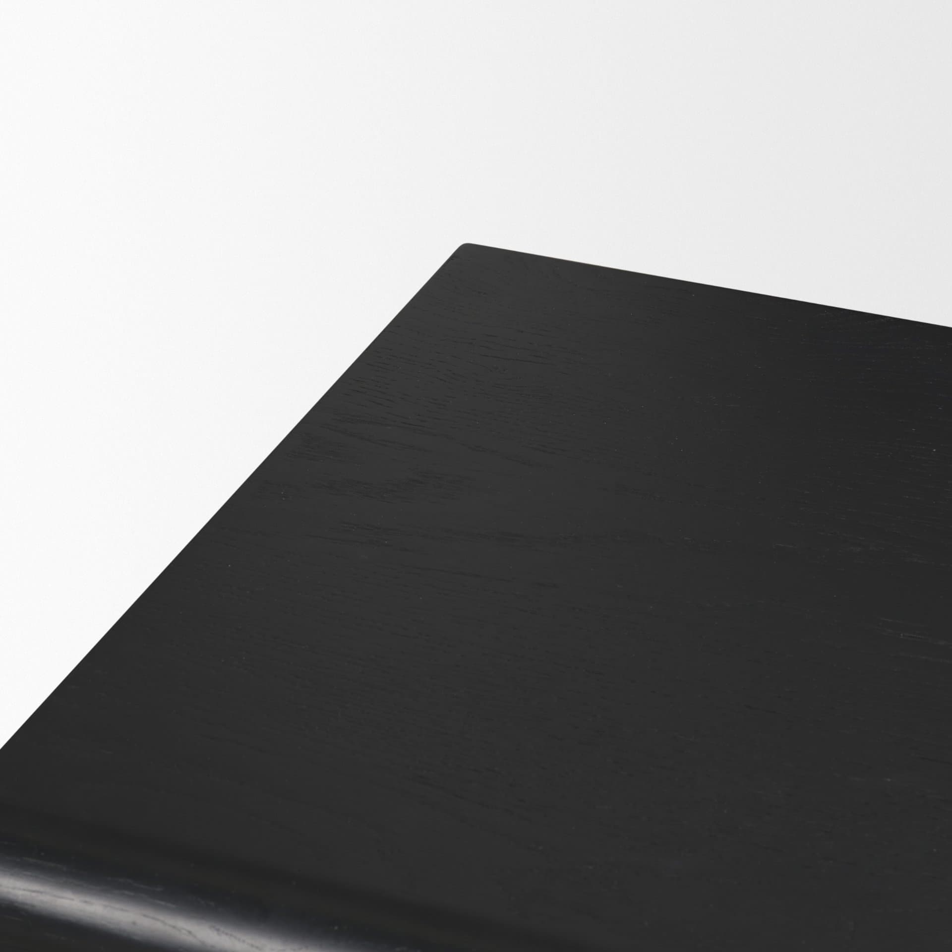 Rowan Black Oak Wood Closed 4 Door Sideboard — product photograph