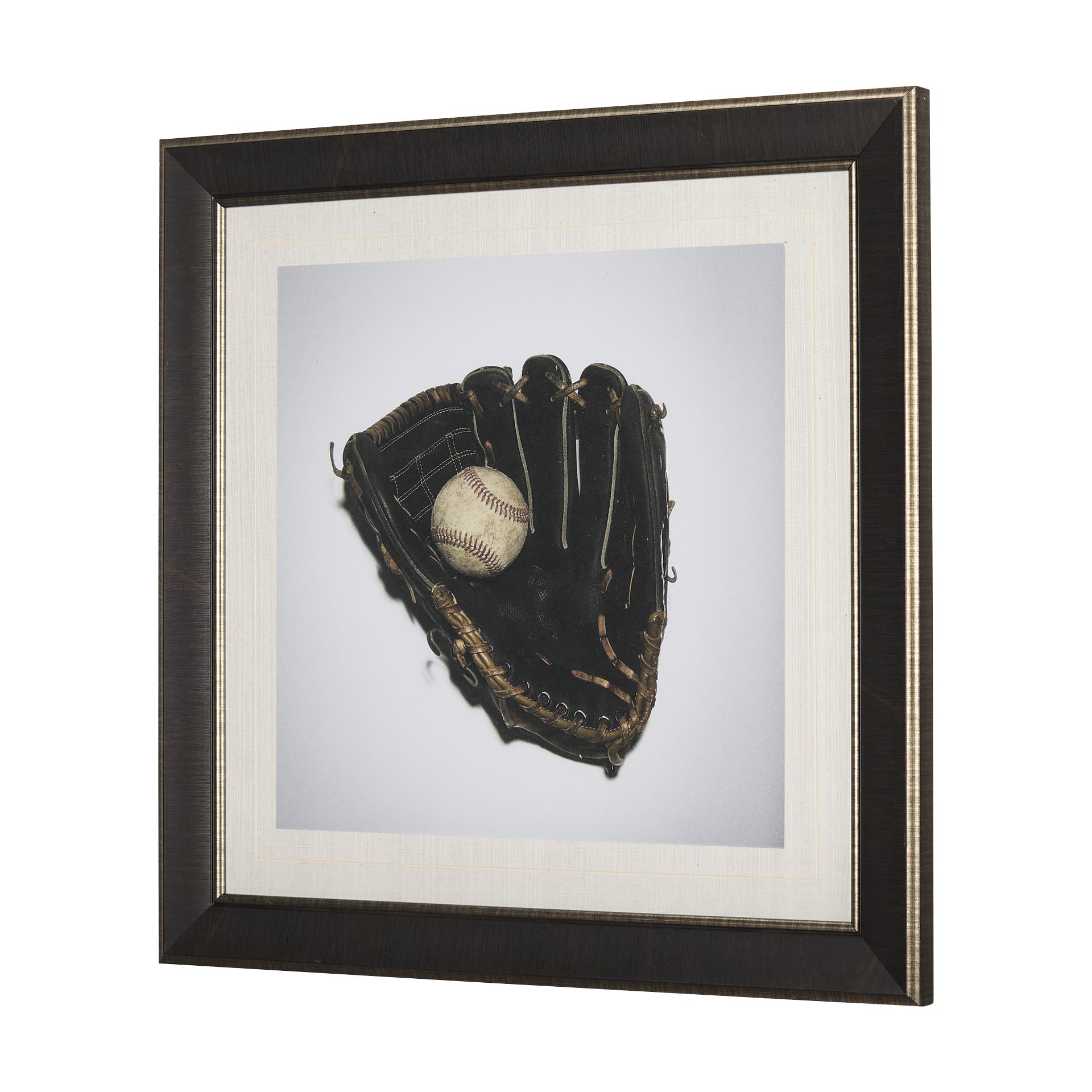 Double Play III by Mercana Studio a Hand Embellished Textured Framed Photo Art Print Matted under Gl — product photograph