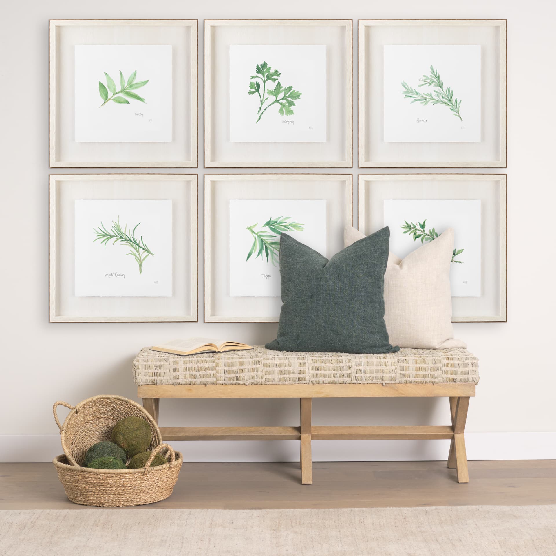 Rosemary v2 by Chris Paschke a Framed Art Print Matted under Glass — in a styled room