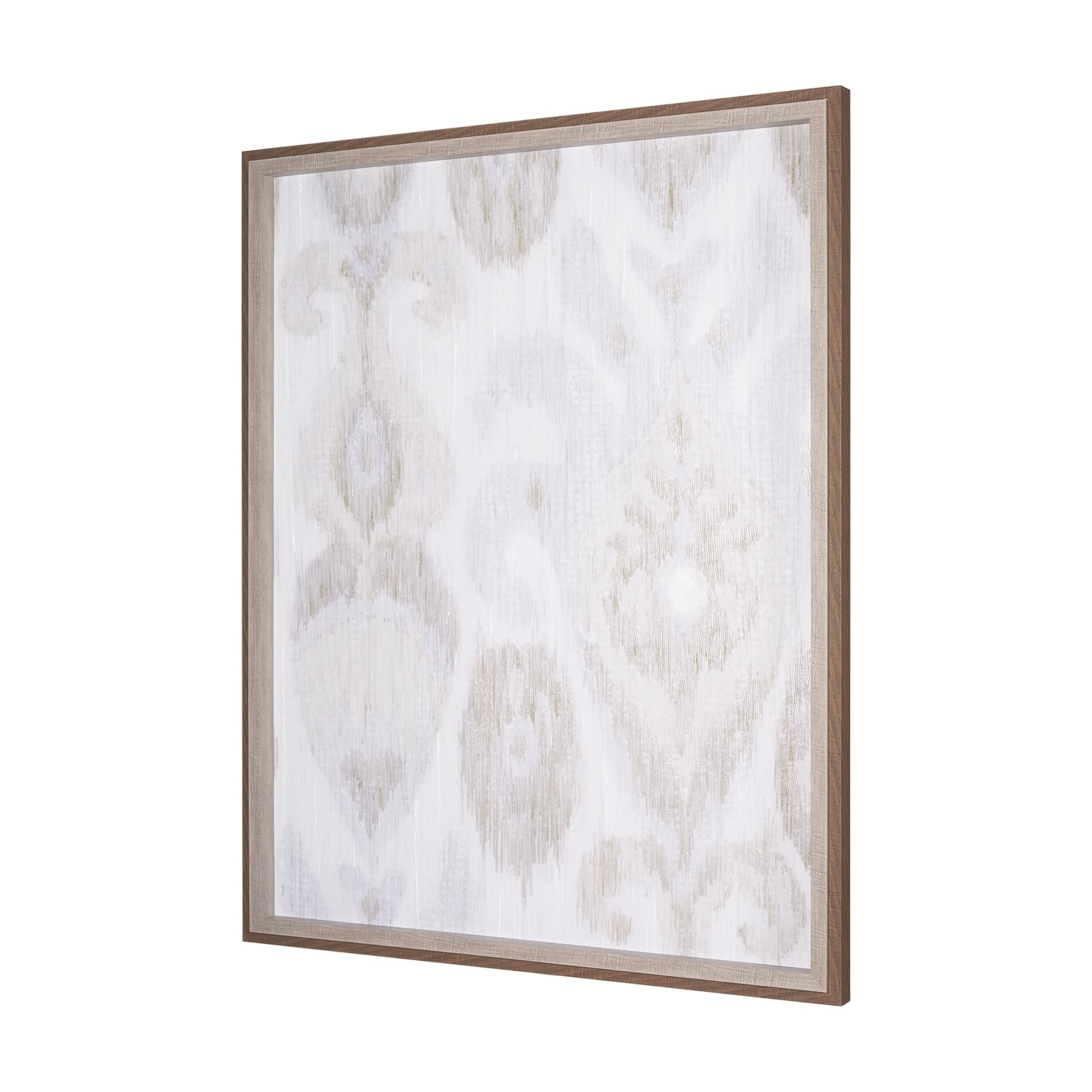 Ikat Patterns I by Silvia Krause a Hand Embellished Textured Framed Art Print — product photograph
