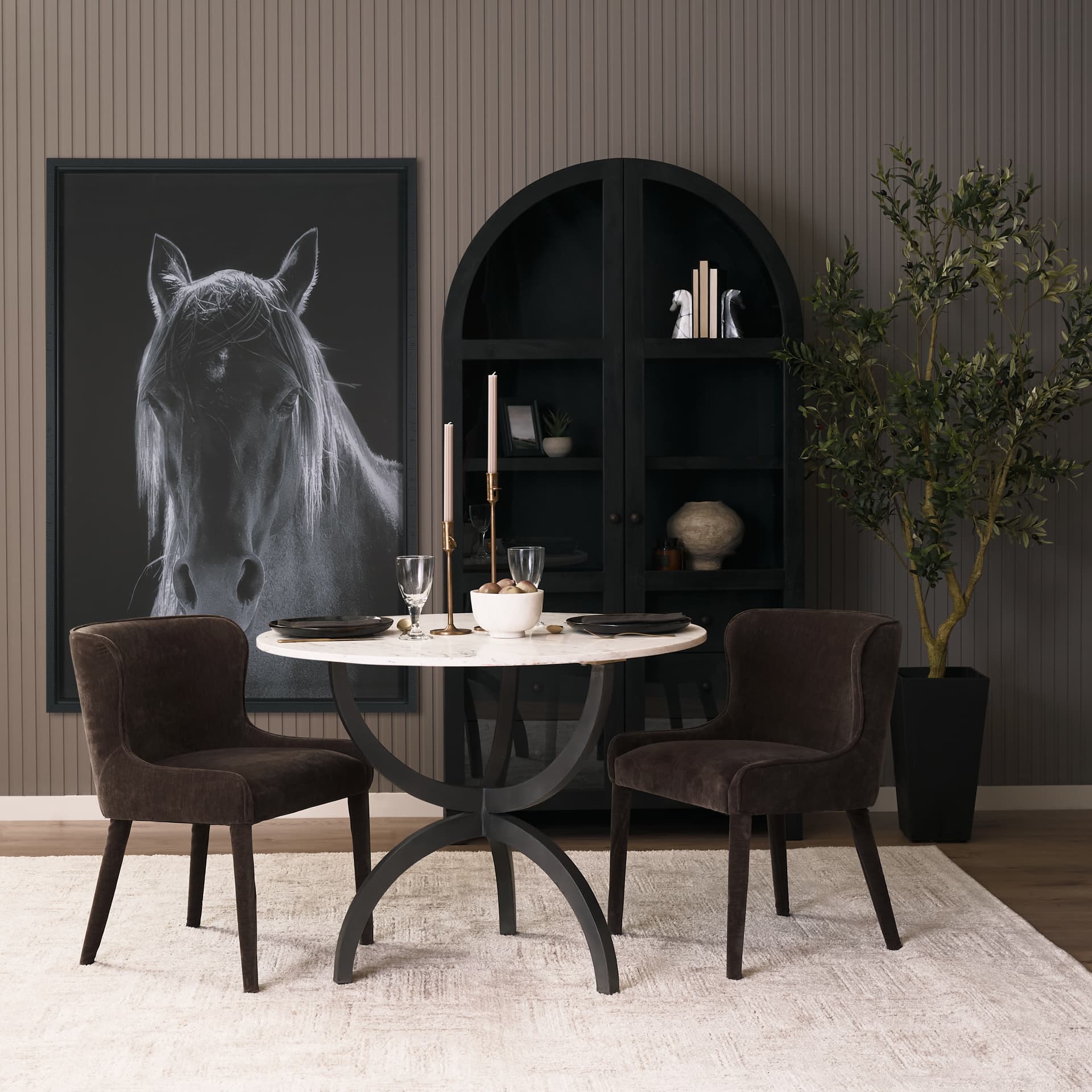 Shadowborn Majesty by Frank Ma Framed Photo Print Matted under Glass — in a styled room