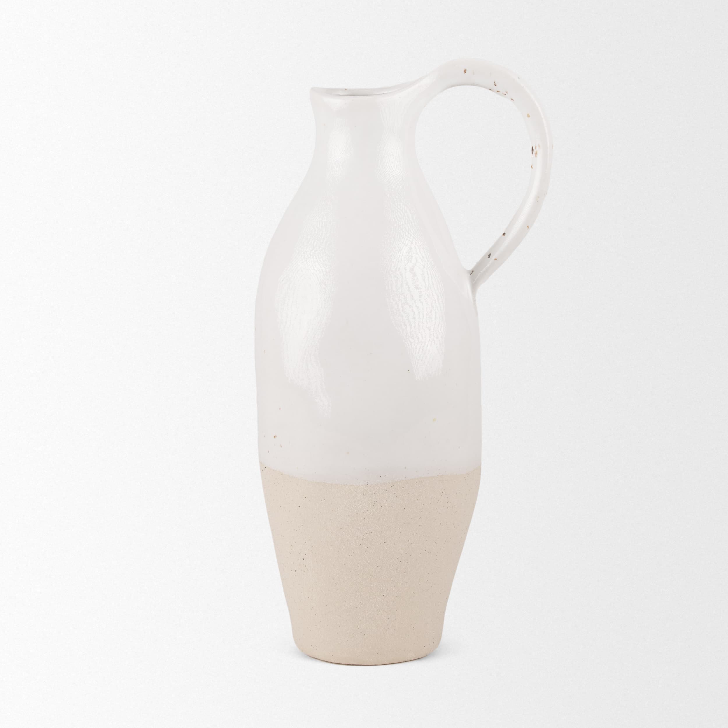 Valora Black Speckled Cream w/ Light Beige Ceramic Jug — product photograph