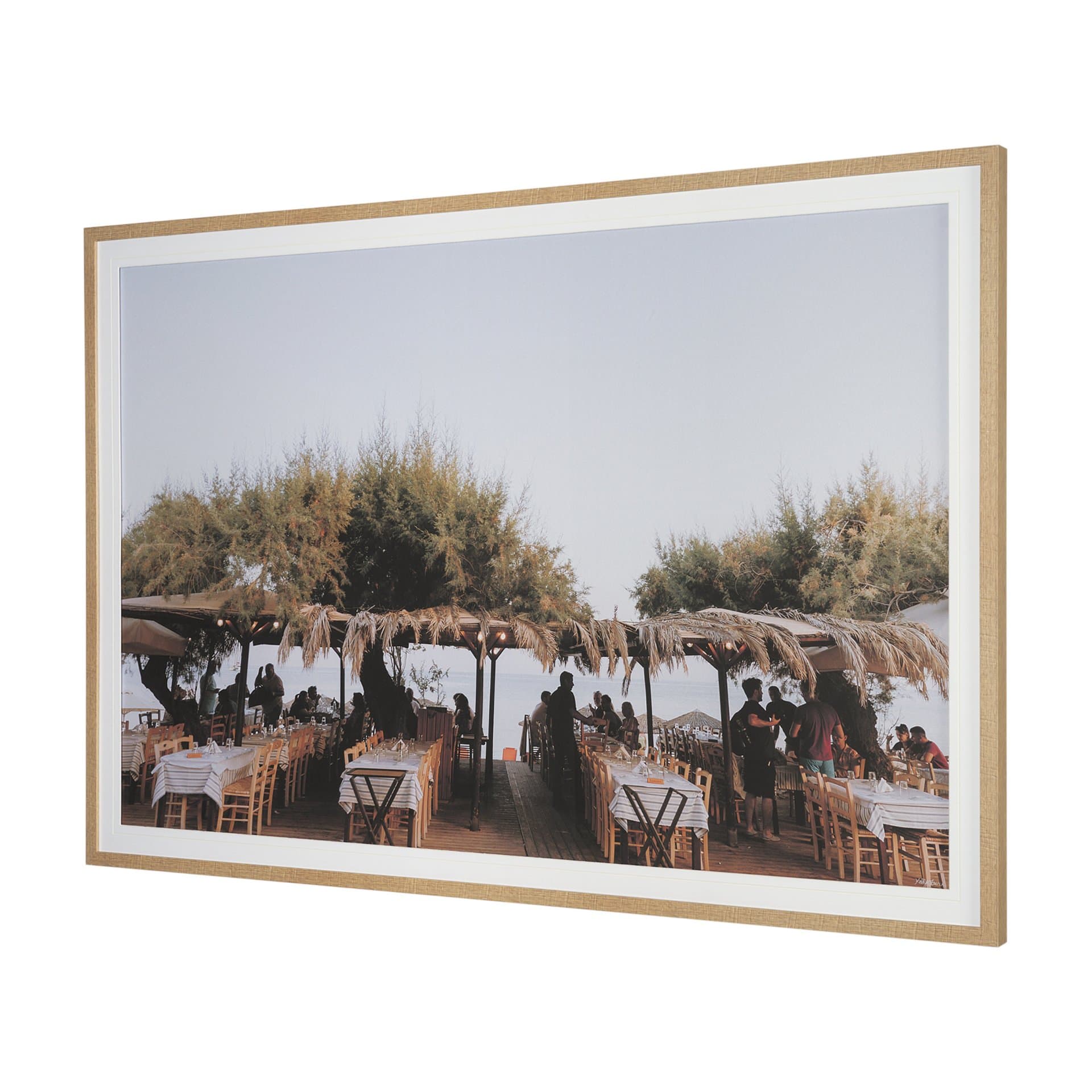 Greek Feast by Kelly Frere FramedPhoto Print Matted under Glass — product photograph
