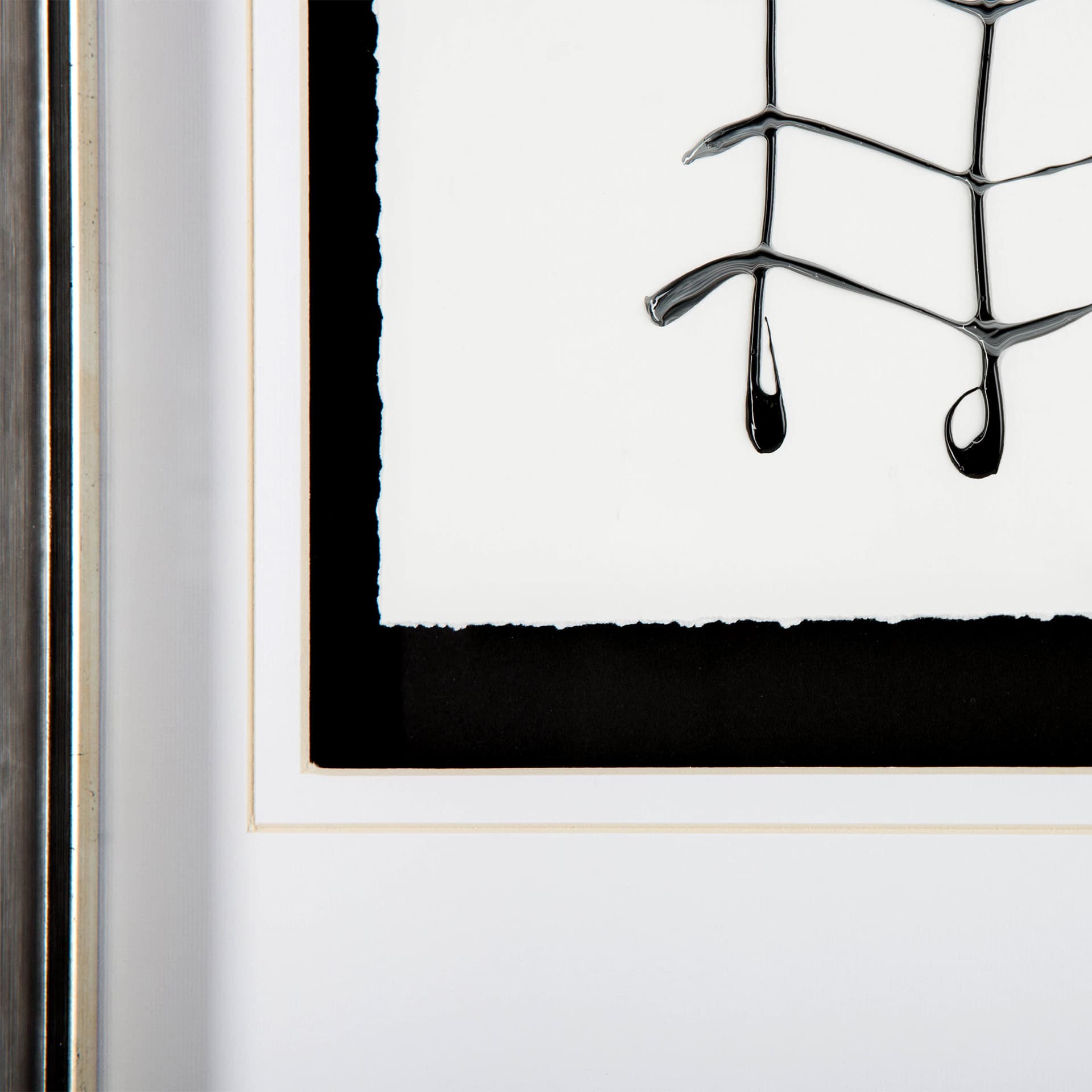 Lines I by Studio M a handmade Original Framed Artwork under Glass — product photograph