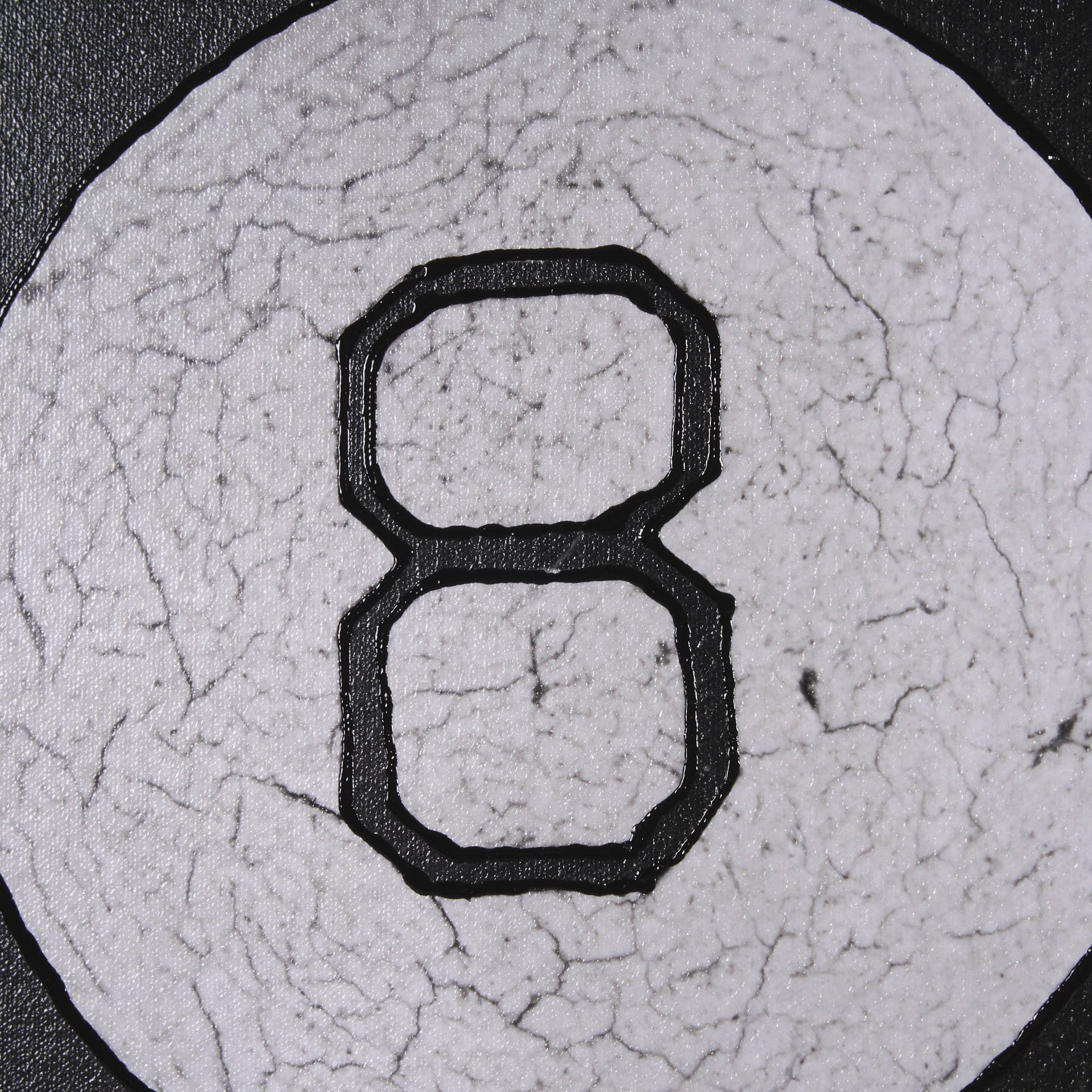 Billiard V 8 Ball by Chris Dunker a Hand Embellished Framed Art Decograph Print — product photograph