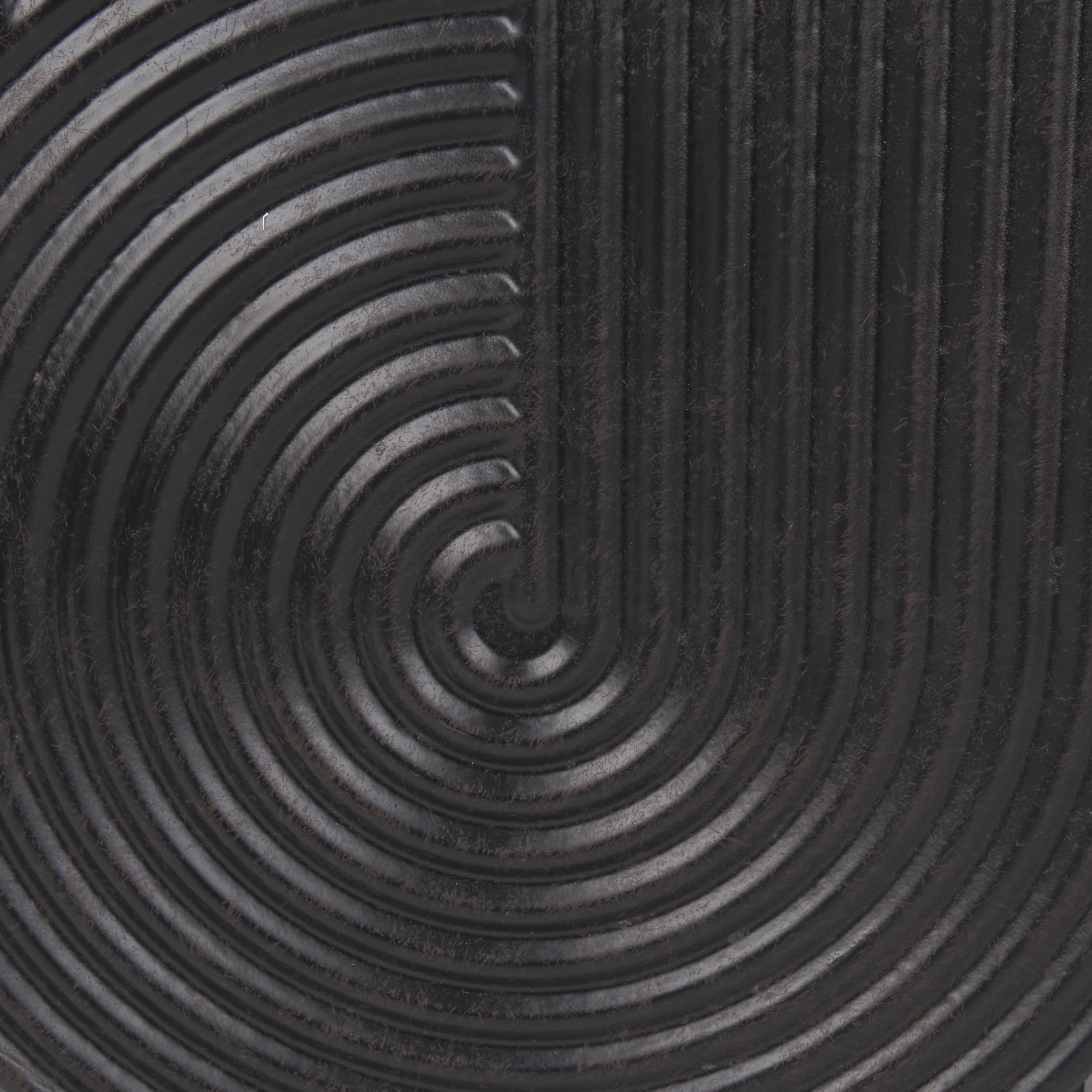 Medina Antiqued Black Metal Planters (Set of 2) — product photograph