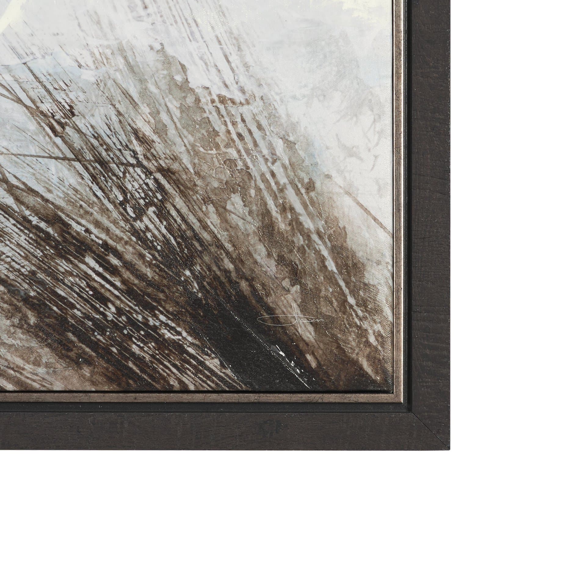 Quiet Horizons I by Mercana Studio Hand-Embellished Textured Framed Canvas Artwork — product photograph