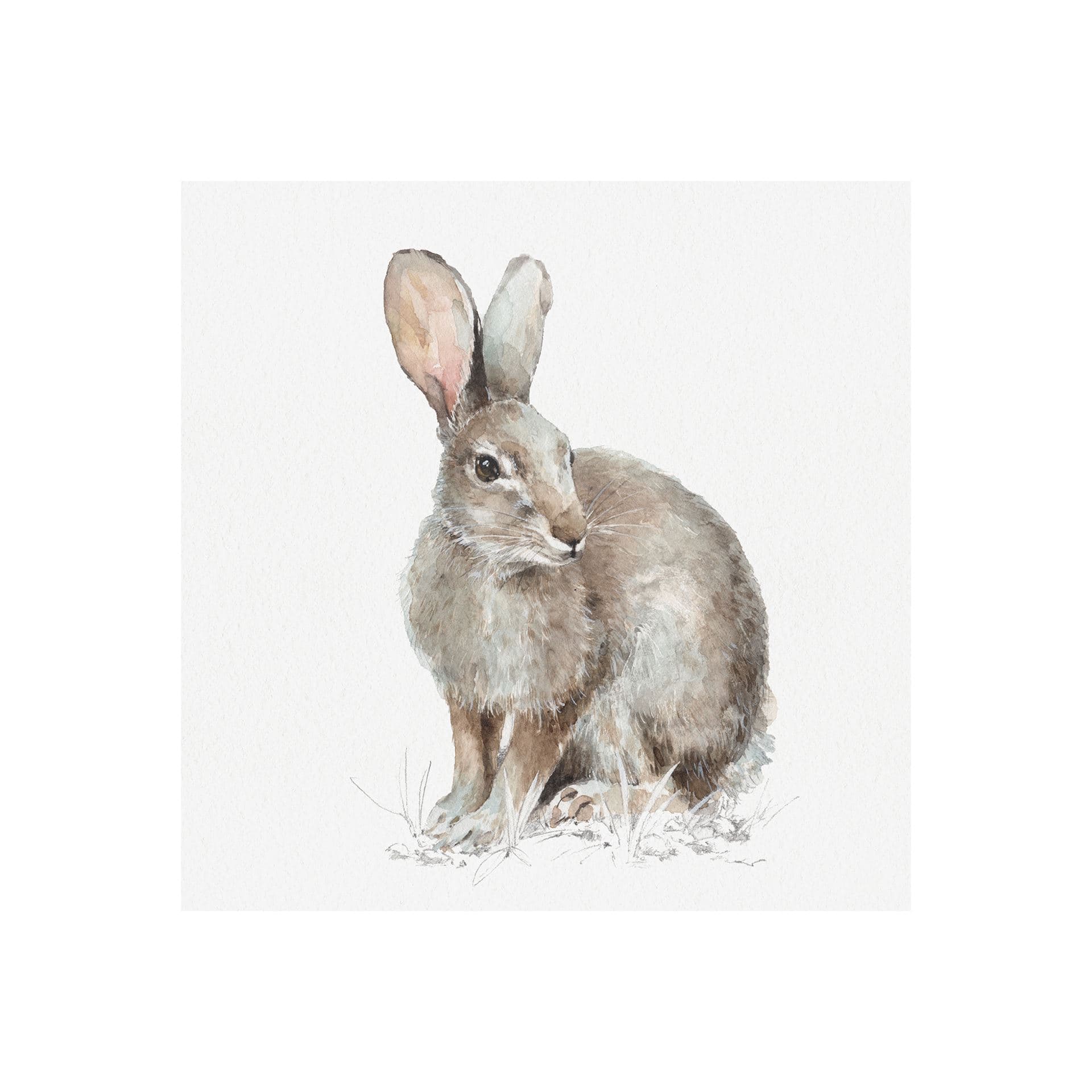 Forest Friends VIII (Hare) by Lisa Audit a Hand Embellished Textured Canvas — product photograph