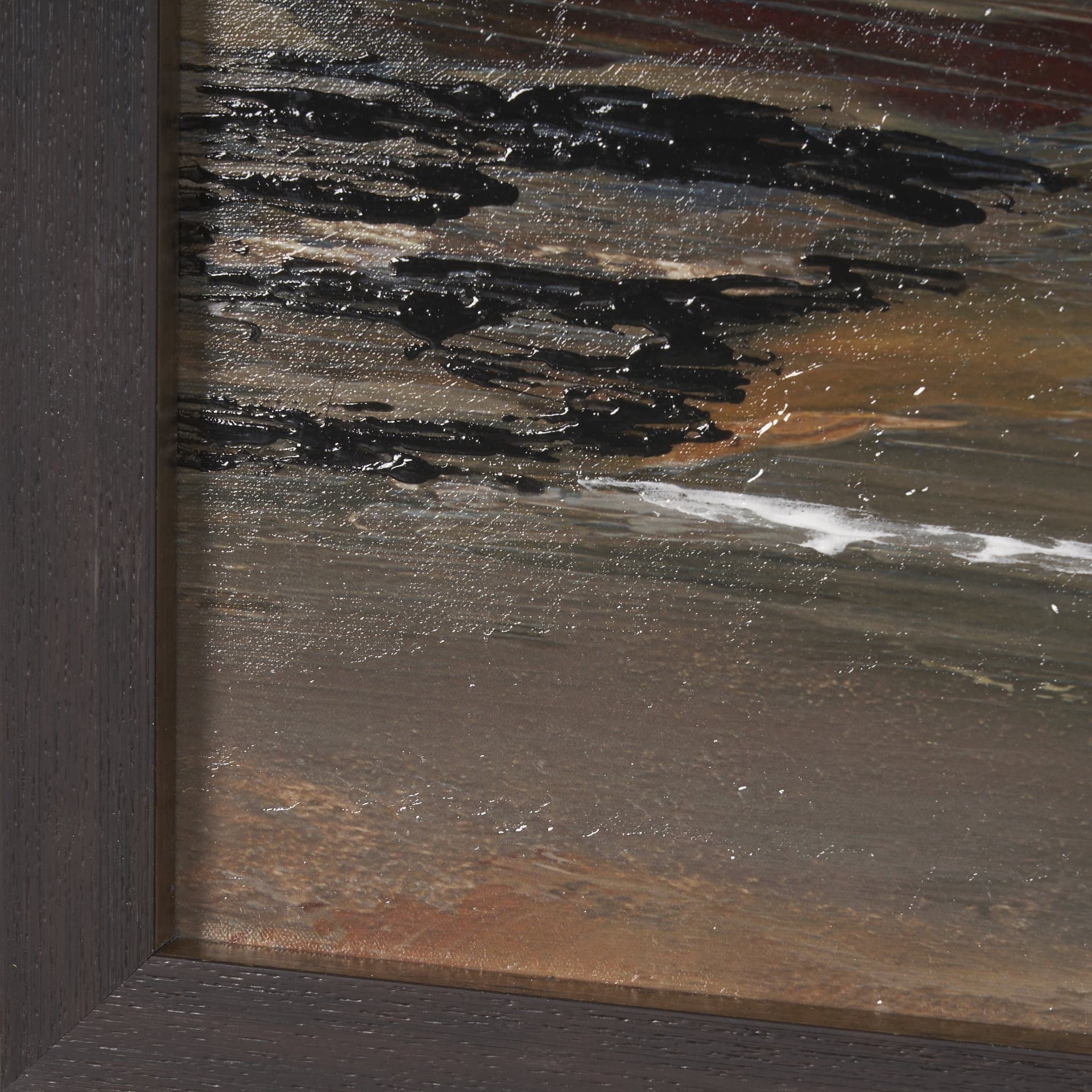 Grey Day II by Mercana Studio a Hand Embellished Textured Framed Canvas — product photograph