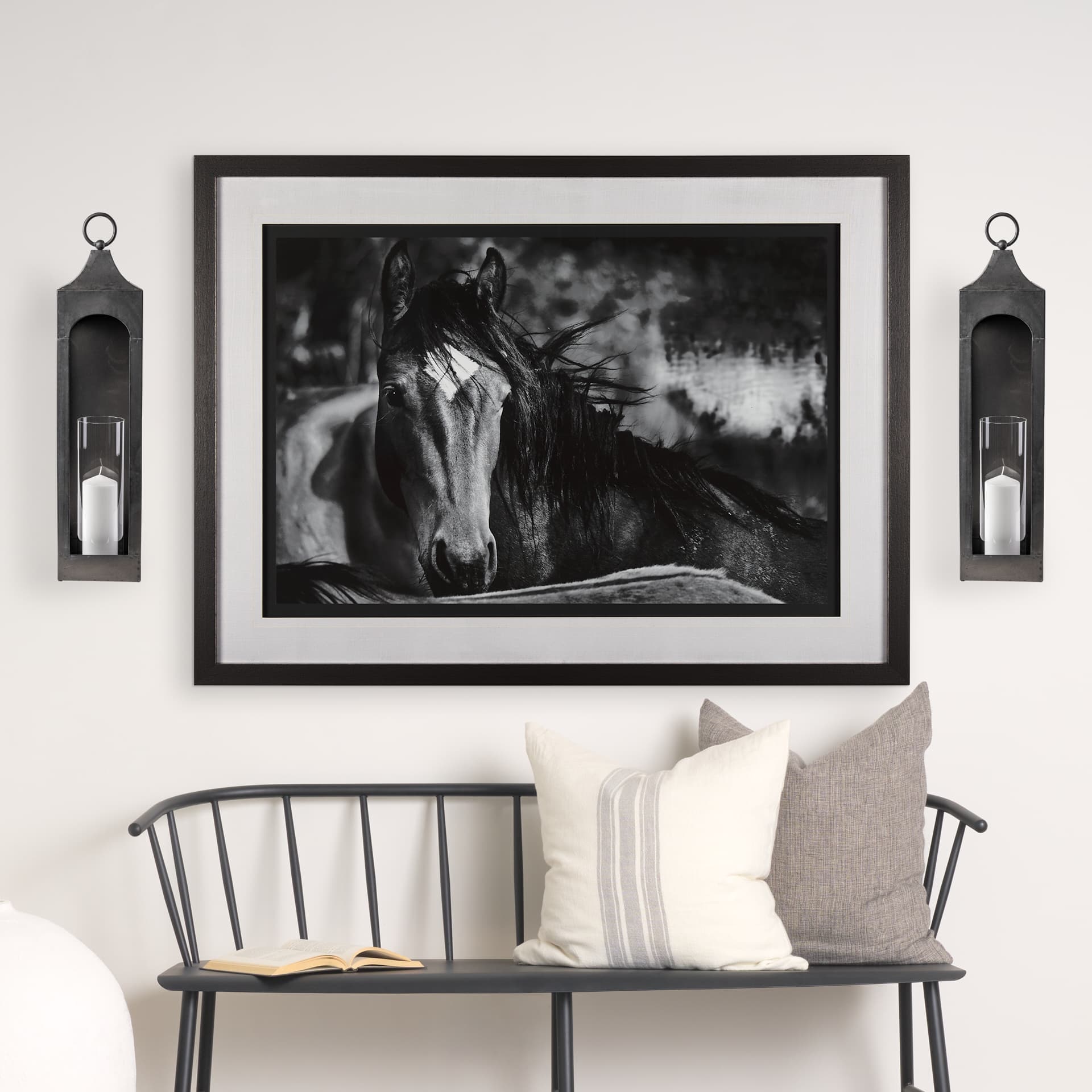 Ina (Wall) Candle Holder — in a styled room