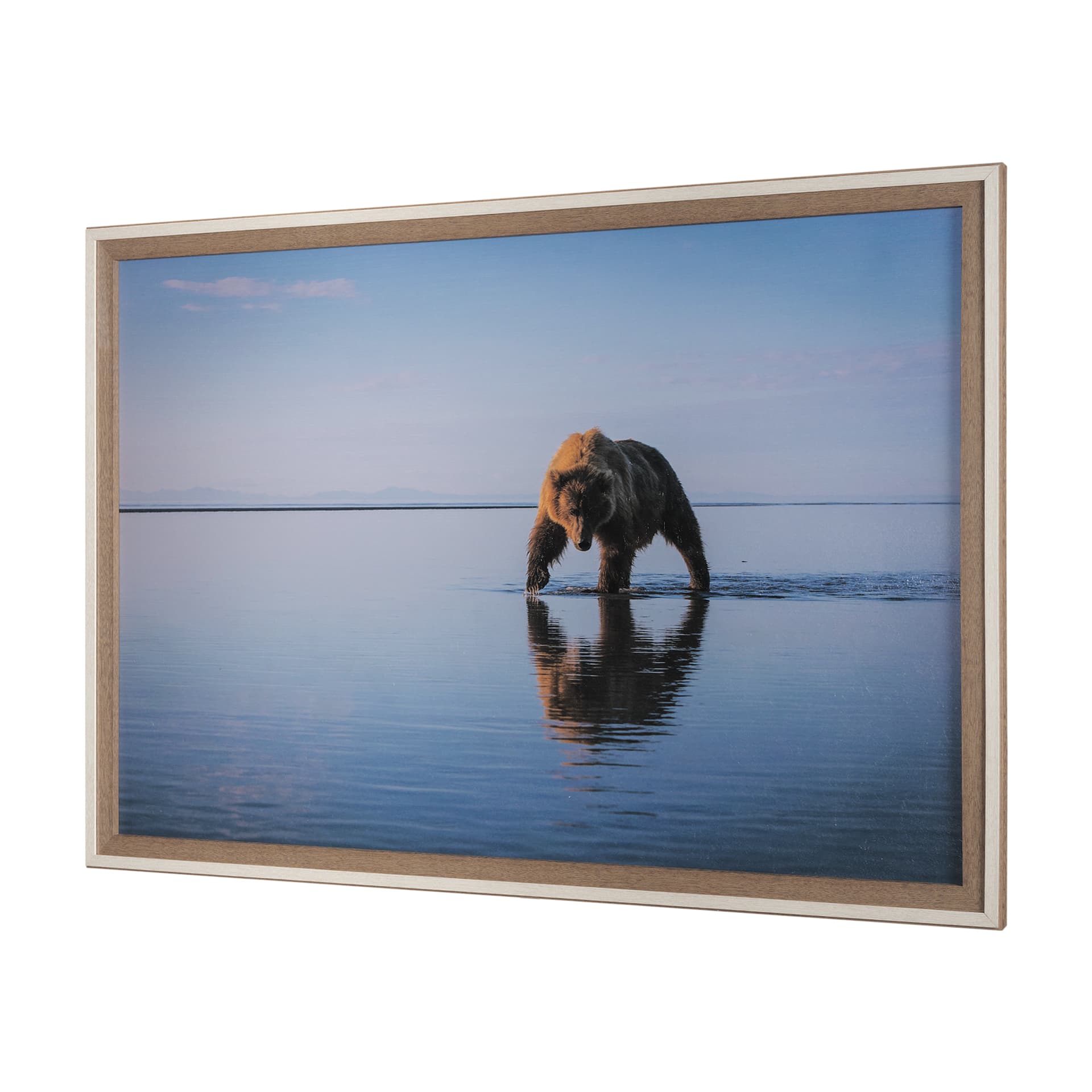 Walking my Walk by Mercana Studio a Hand Embellished Textured Framed Photo Art Print Matted under Gl — product photograph