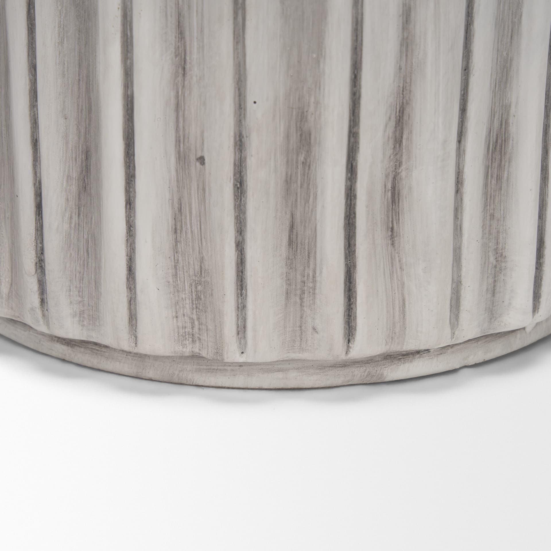 Ummi Tall Off White w/ Gray Antiquing Ceramic Vase — product photograph