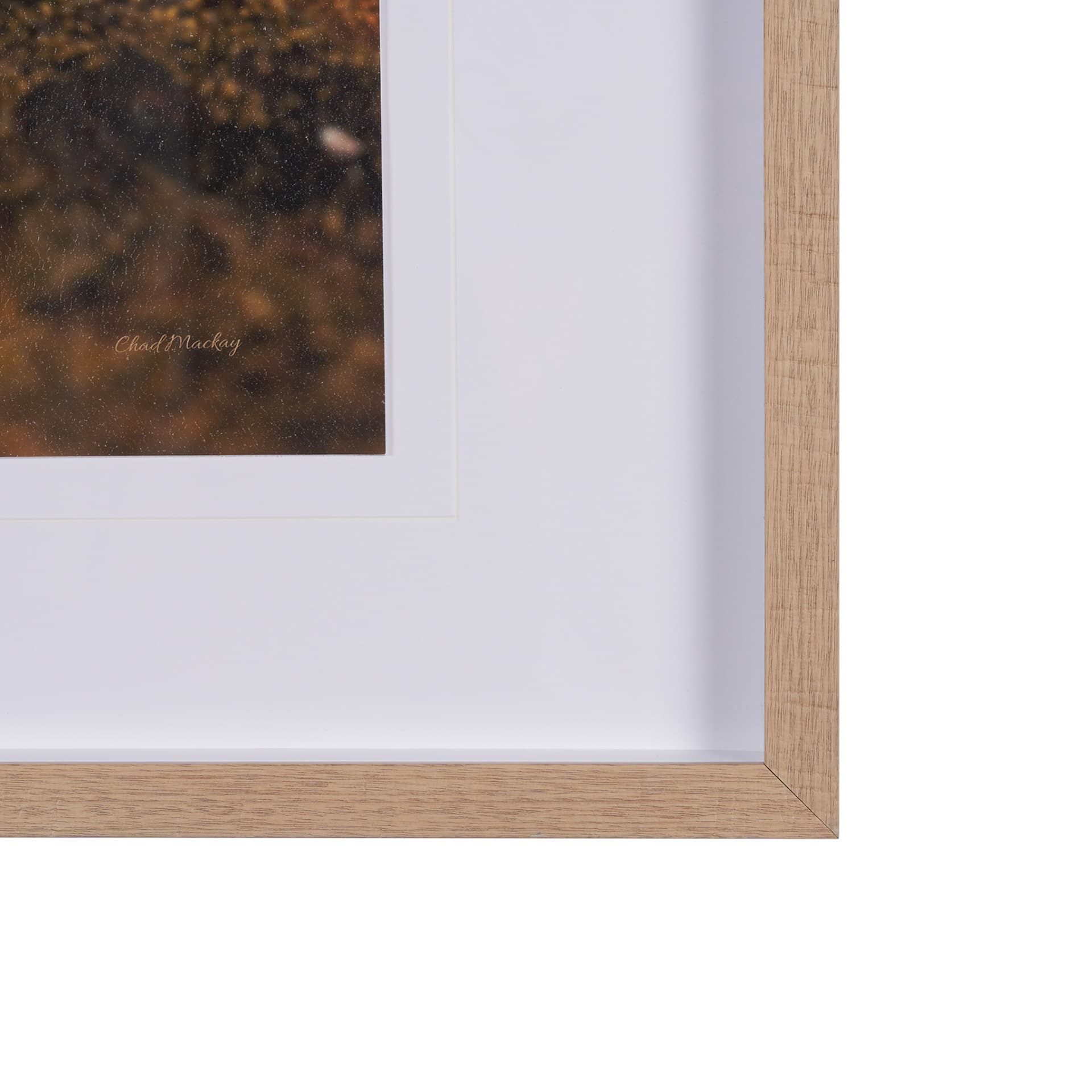Fogo Island by Chad Mackay a Hand Embellished Framed Photo Art Print Matted under Glass — product photograph