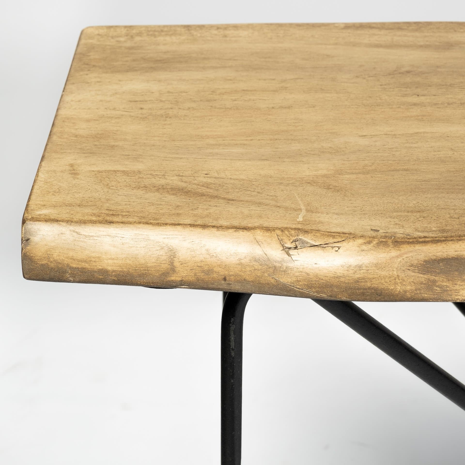 Papillion I 66L x 16W Blonde Wood and Iron Console Table — product photograph