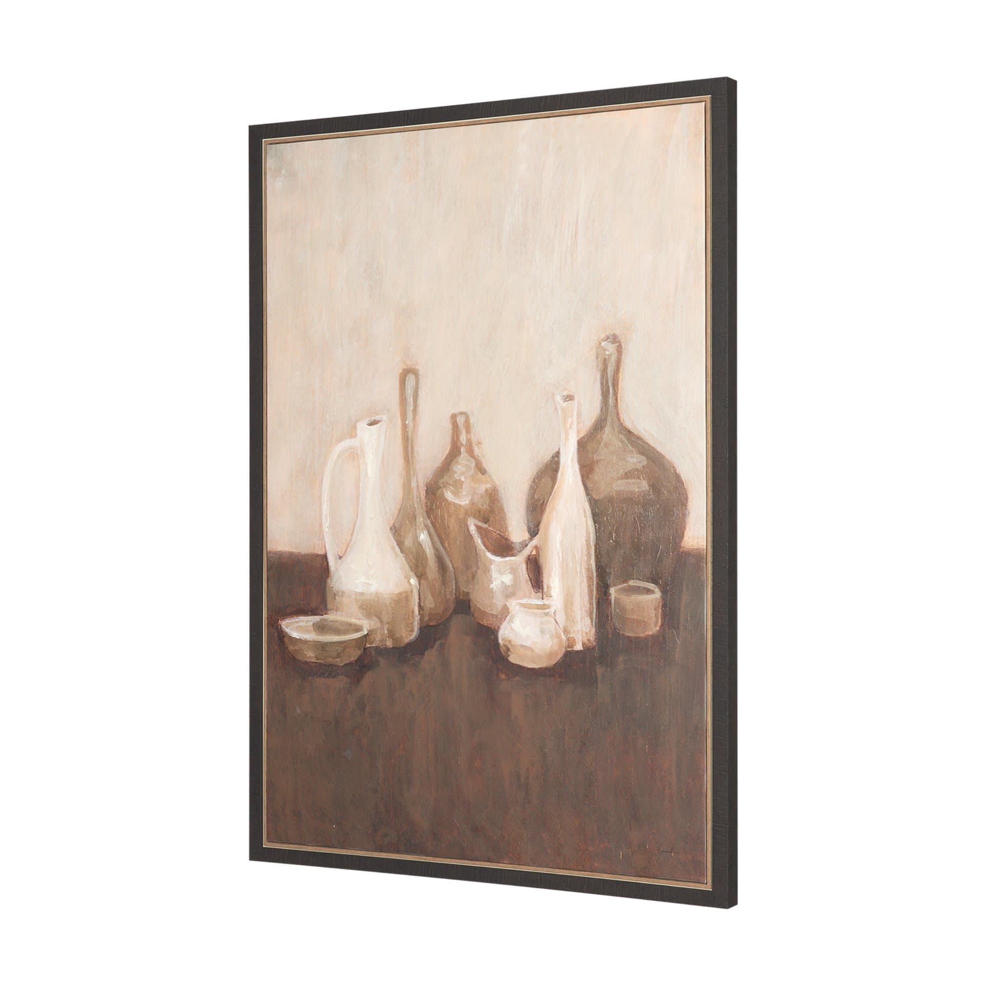 Bottled Perspective I by Mercana Studio Hand-Embellished Textured Framed Canvas Artwork — product photograph