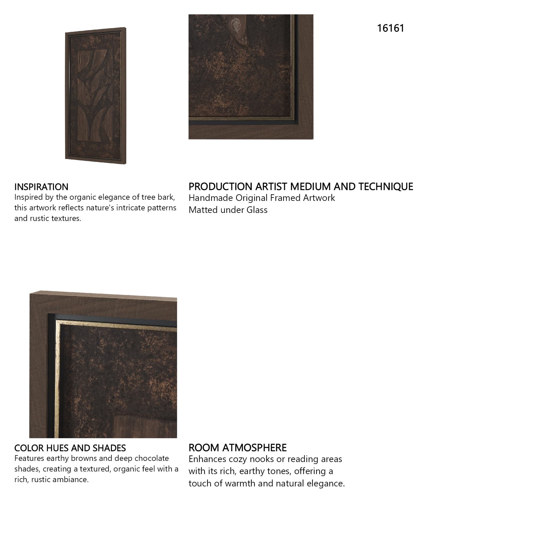 Silt II by Mercana Studio Handmade Original Framed Artwork Matted under Glass — in a styled room