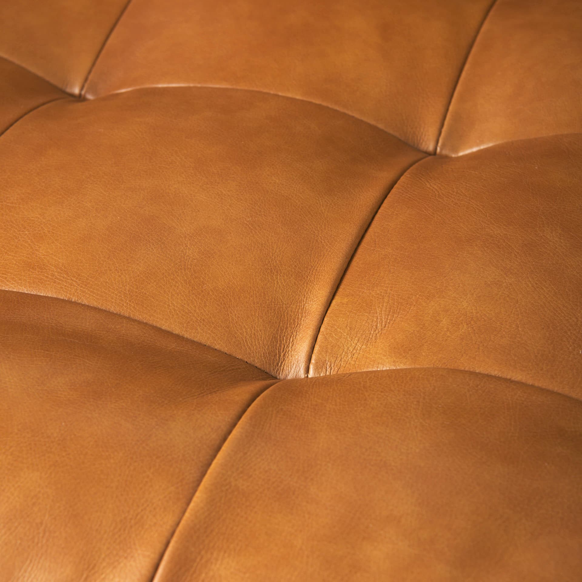 Svend 88.0L x 38.0W x 34.0H Tan Leather Sofa — product photograph