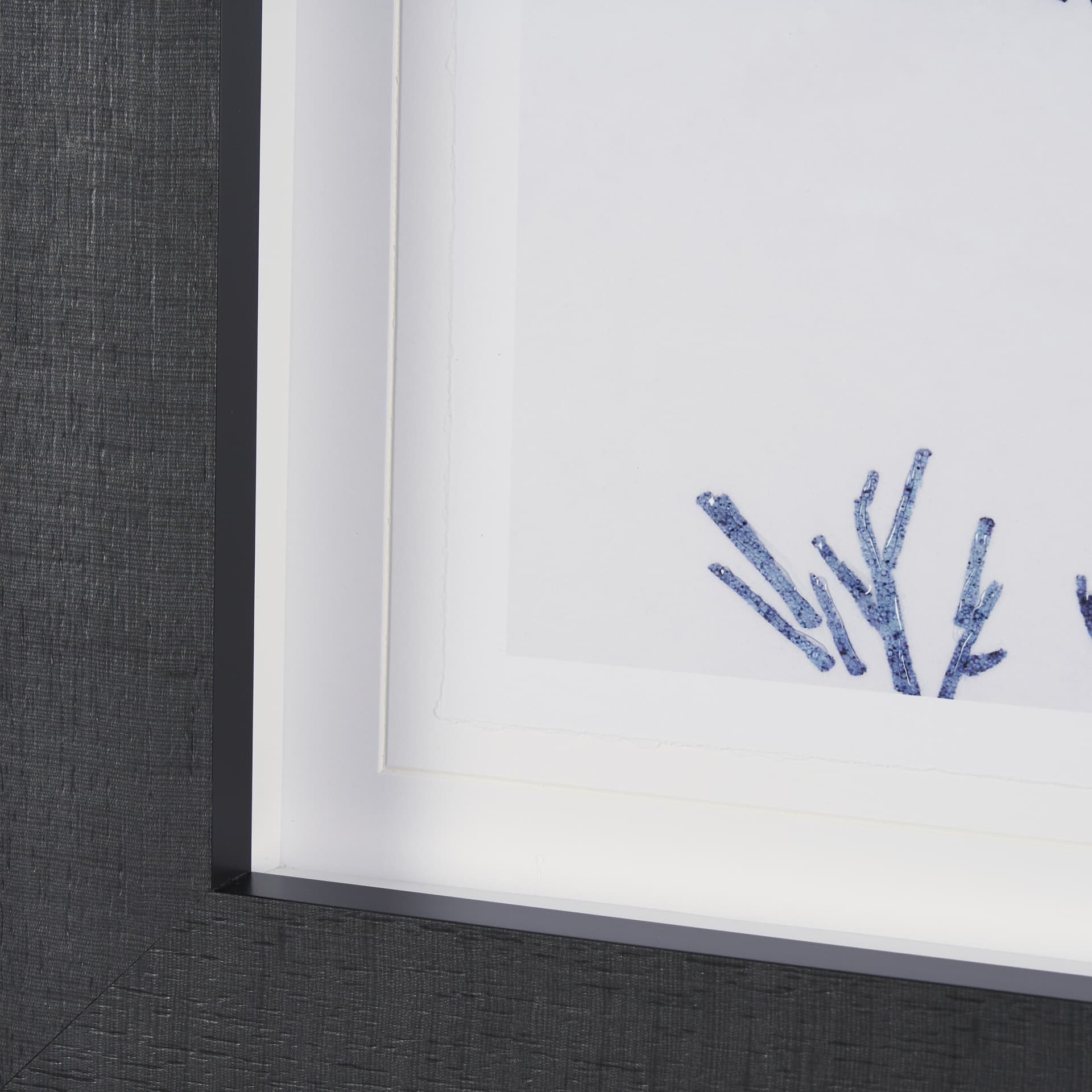 Evergreen Branches III by Mercana Studio a Hand Embellished Framed Art Print Matted under Glass — product photograph