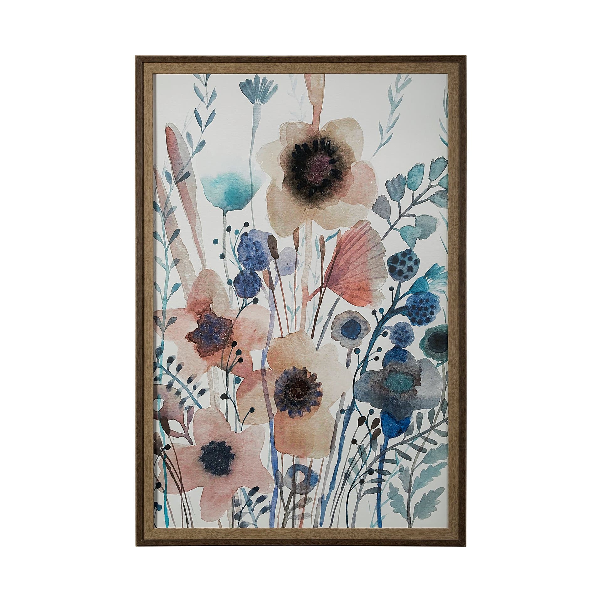 Quiet Marvels by Maya Woods a Hand Embellished Textured Framed Art Print Matted under Glass — product photograph