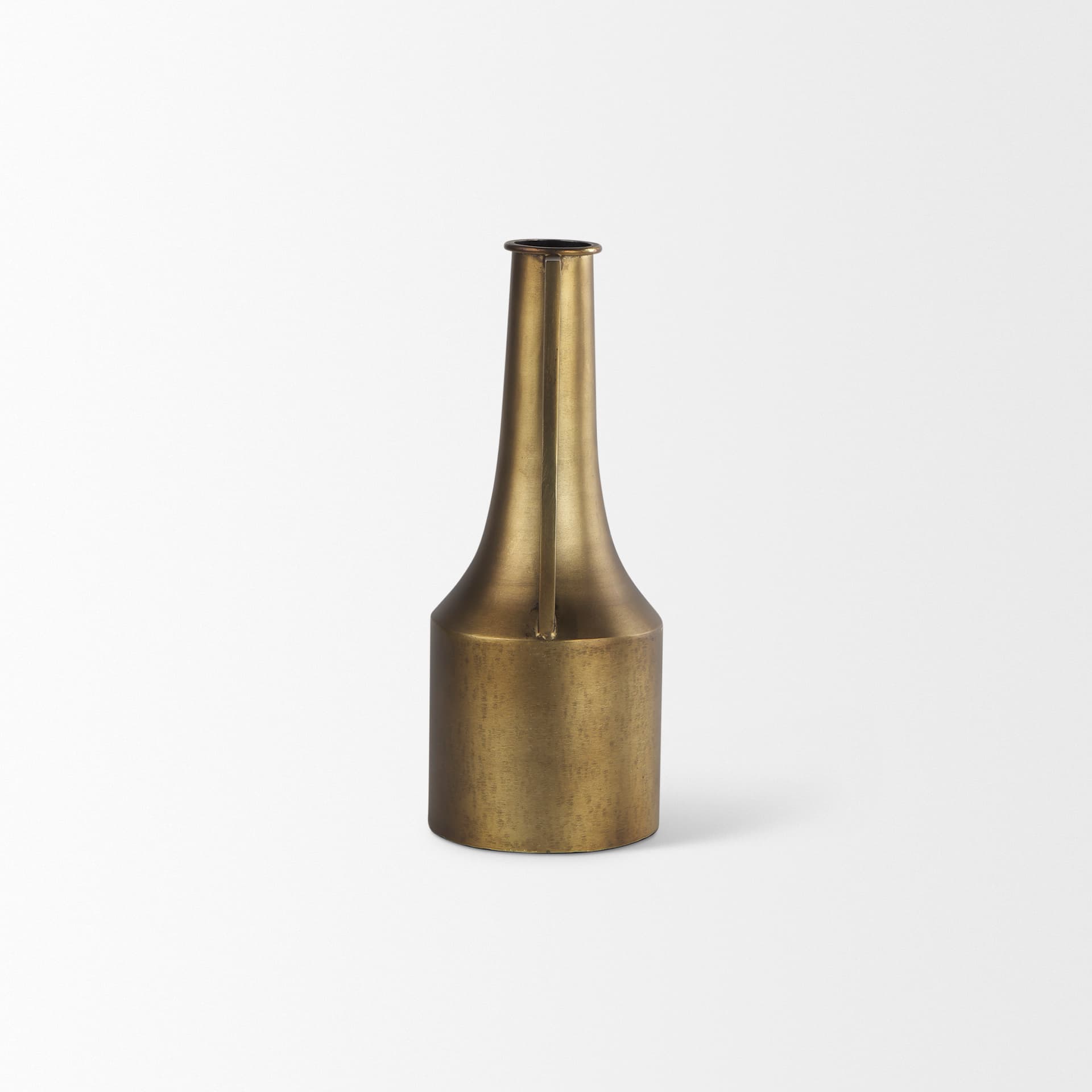 Aubrey Small 14.0H Gold Iron Flower Jug Vase — product photograph