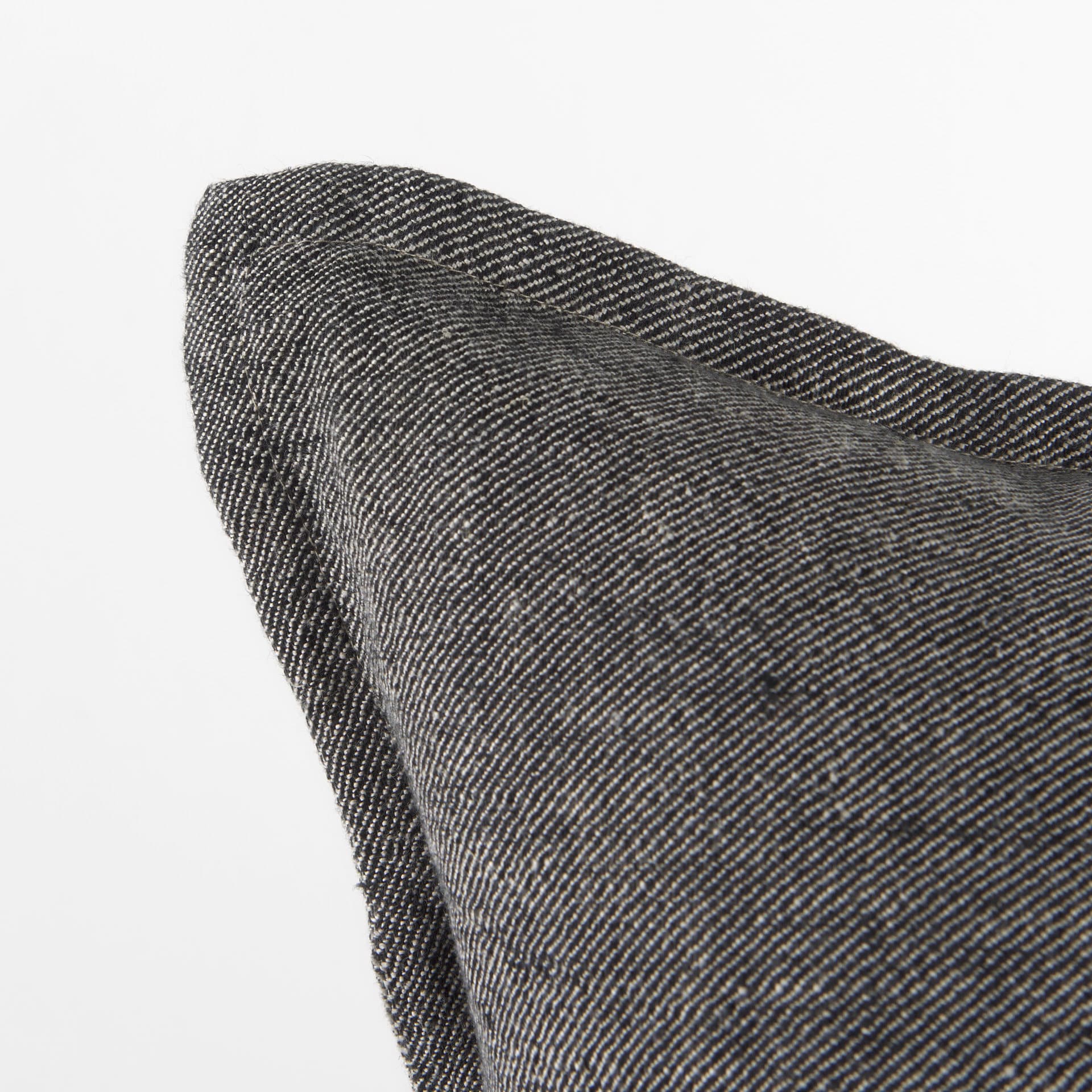 Zadie 20x20 Light Gray and Dark Gray Fabric Color Blocked Pillow Cover — product photograph