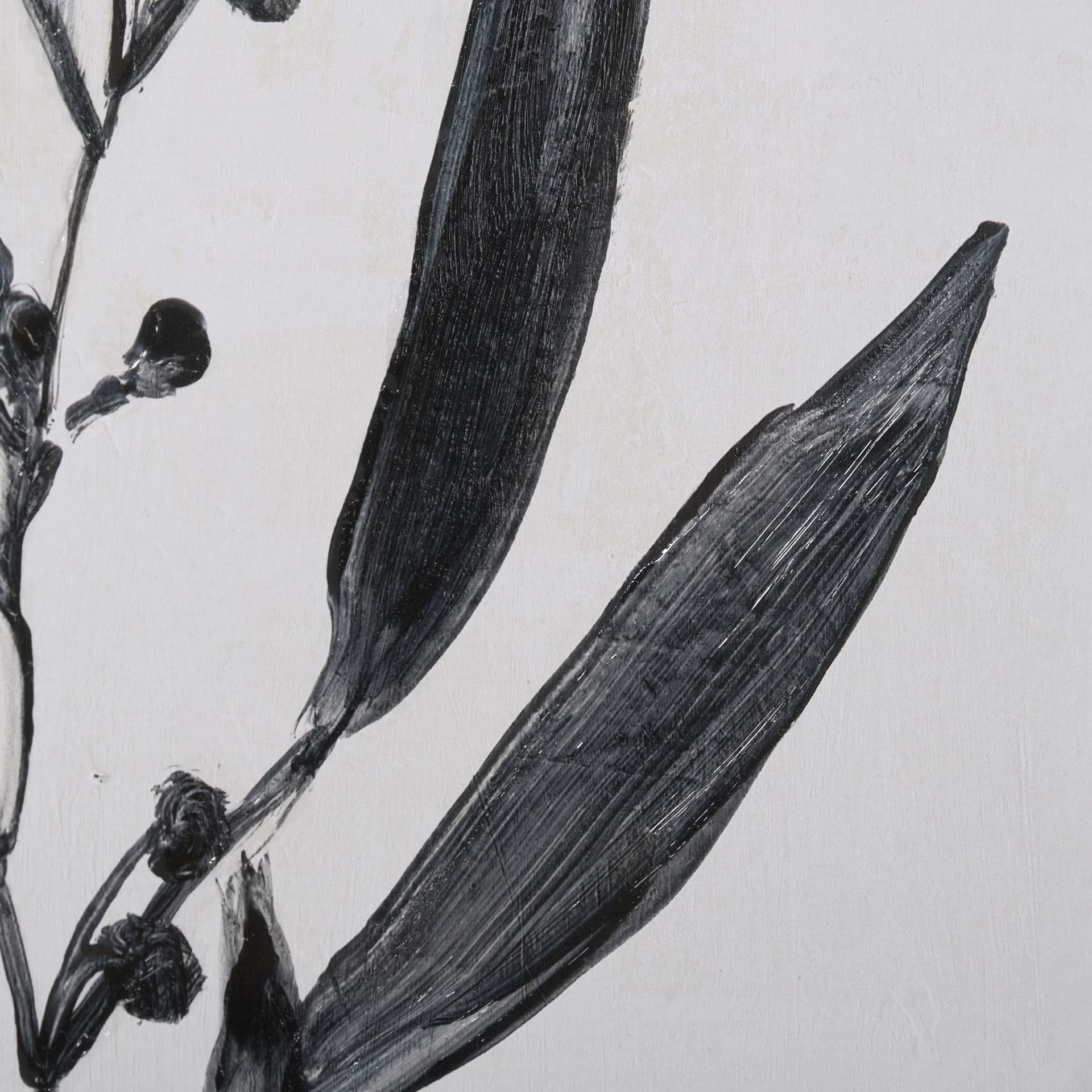 Botanical Study I by Julia Purinton a Hand Embellished Textured Framed Art Print Matted under Glass — product photograph