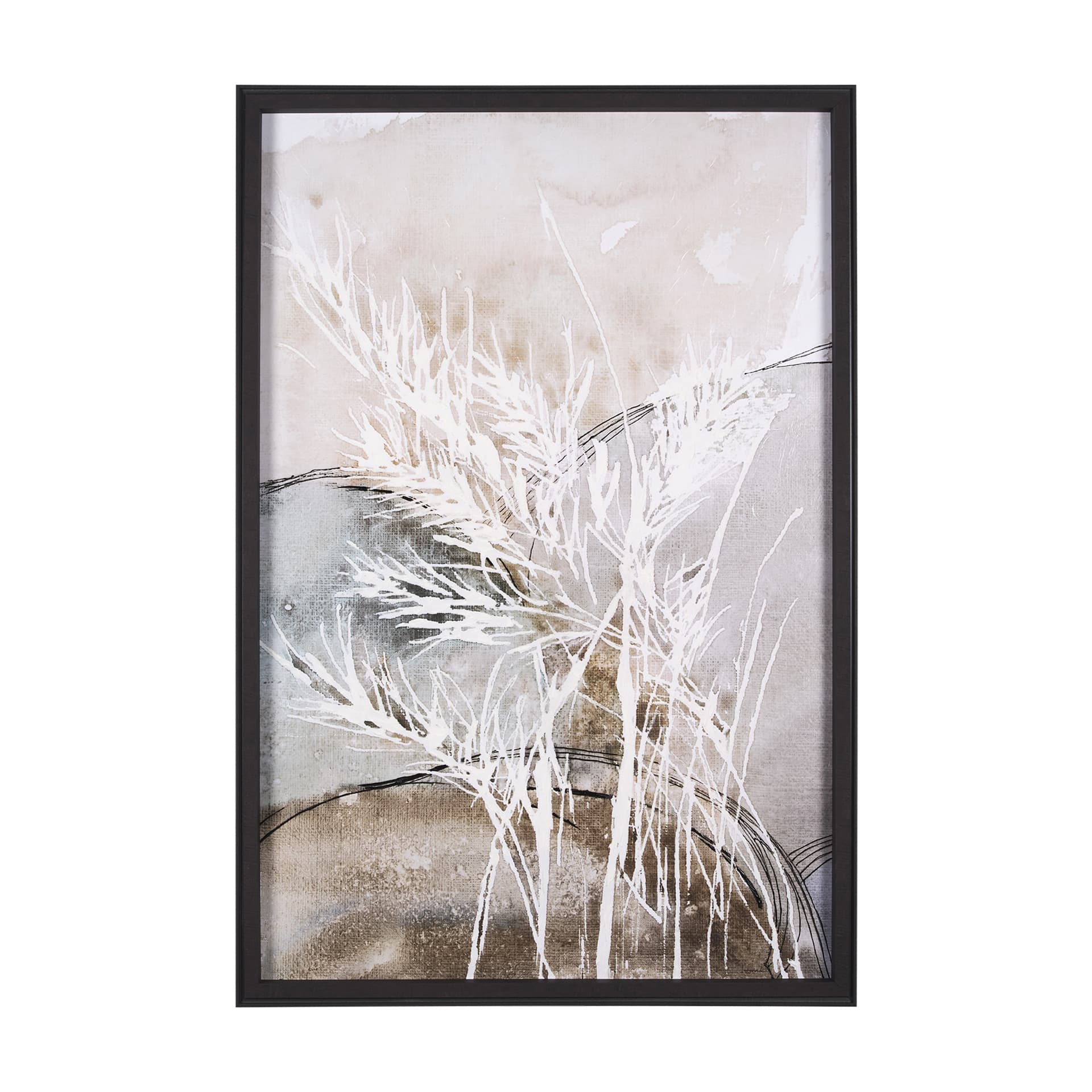 Blowing Grass I by Mercana Studio a Hand Embellished Textured Framed Art Print — product photograph