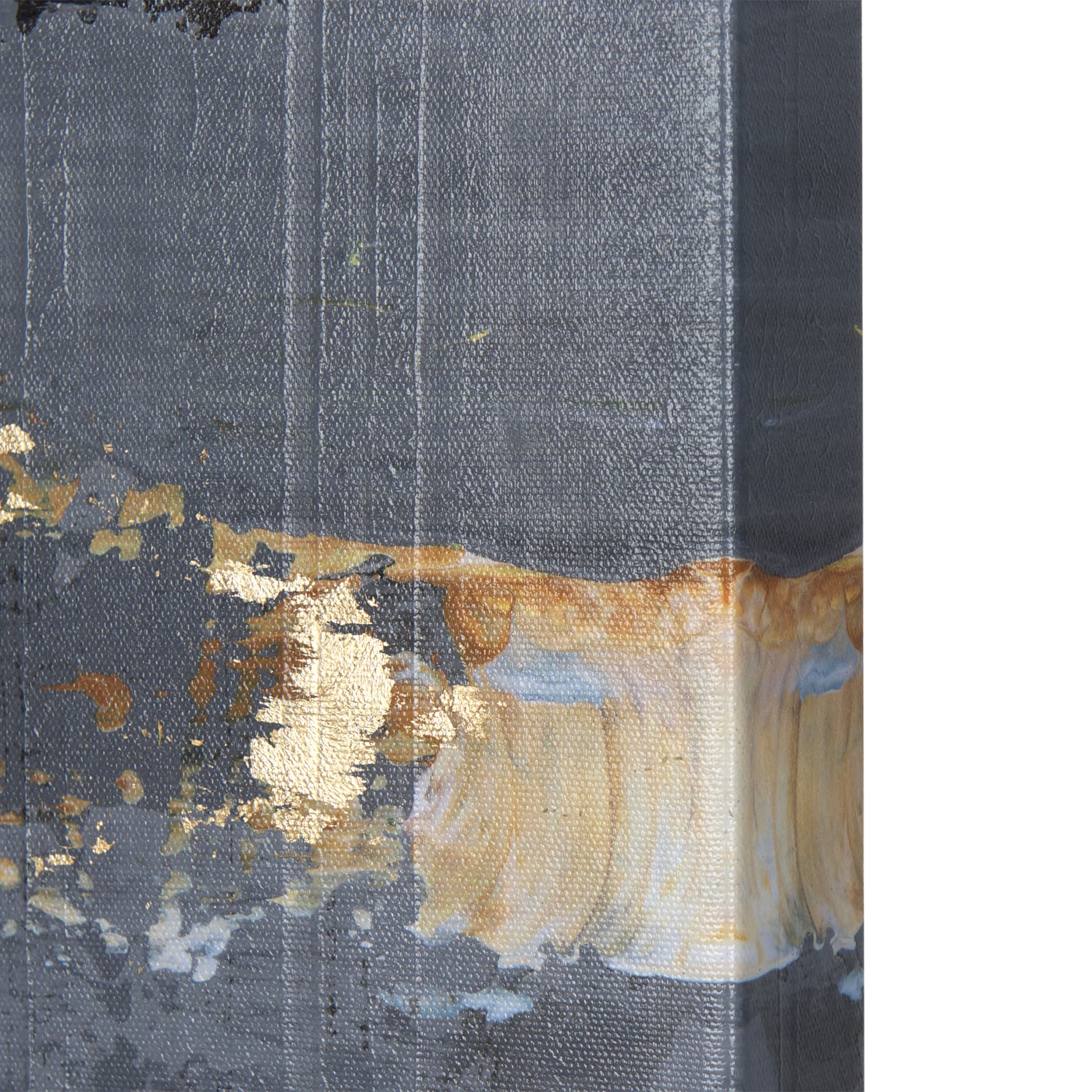 Silver and gold inspiration III by Mercana Studio a Hand Embellished Textured Canvas — product photograph