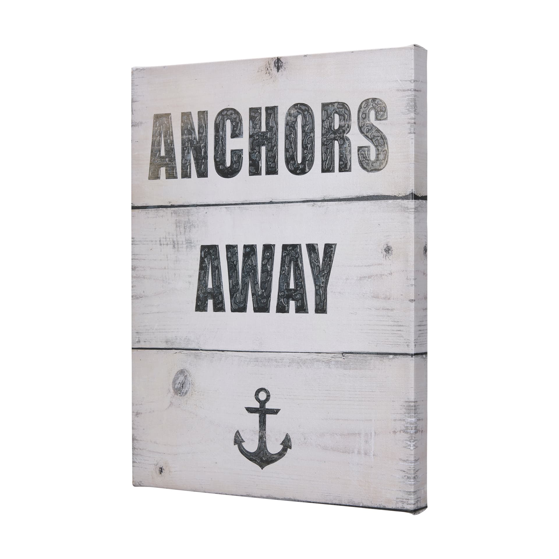 Anchors Away by Mercana Studio a Hand Embellished Textured Canvas — product photograph