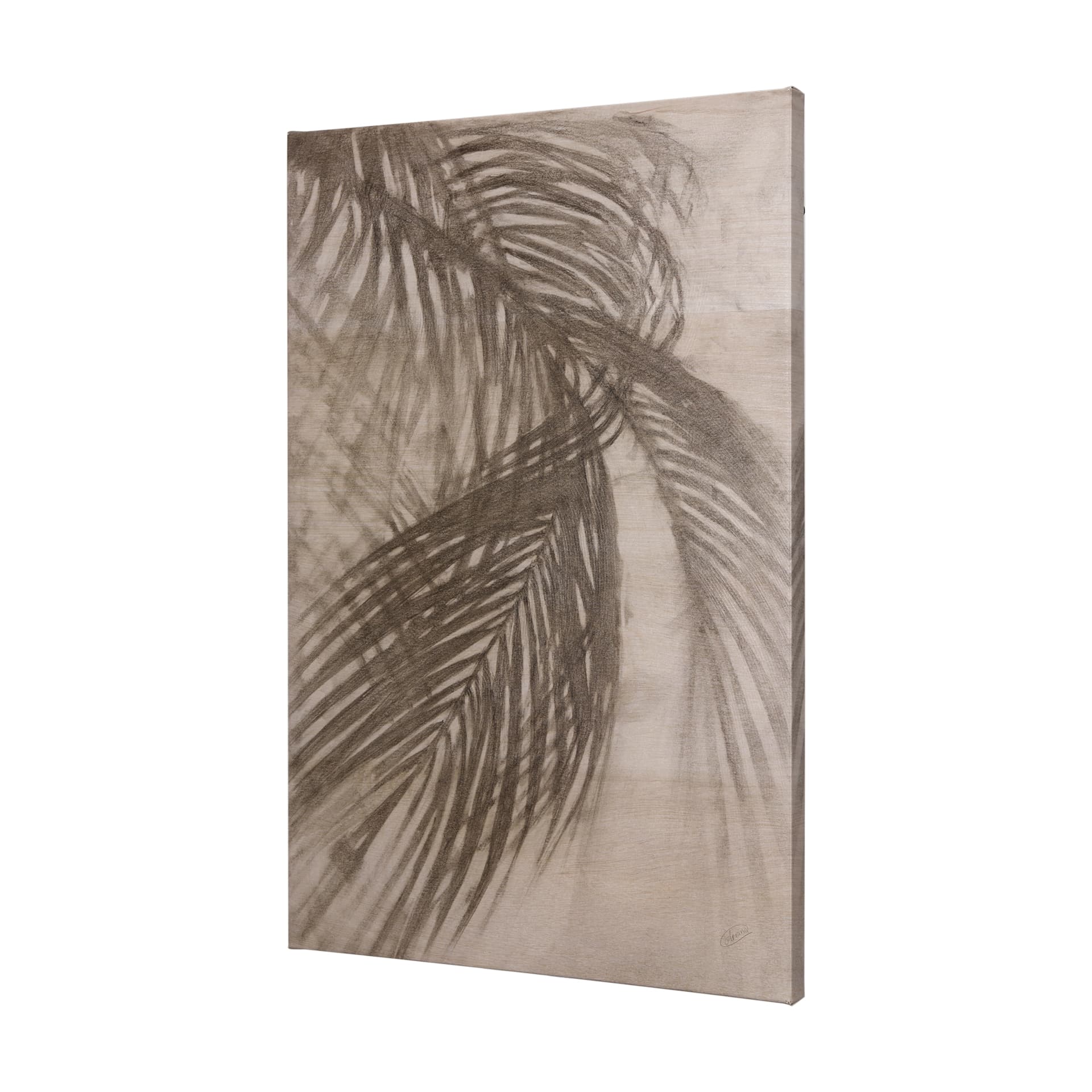 Shadows on wood I by Mercana Studio a Hand Embellished Textured Canvas — product photograph