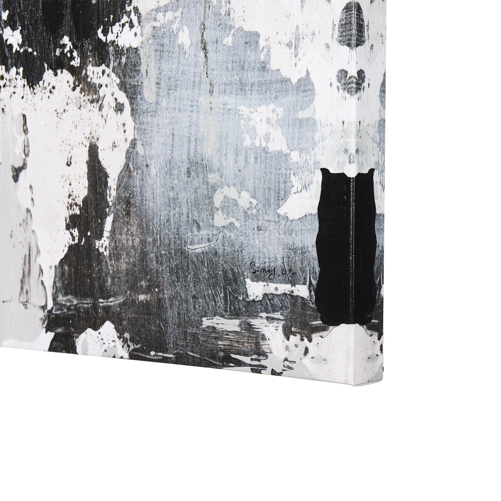 The Fog I by Mercana Studio a Hand Embellished Textured Canvas — product photograph