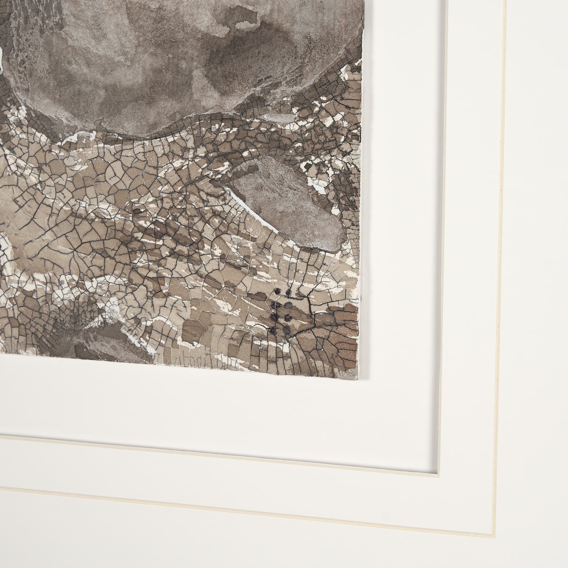 Evergreen Bark by Studio M a handmade Original Framed Artwork under Glass — product photograph