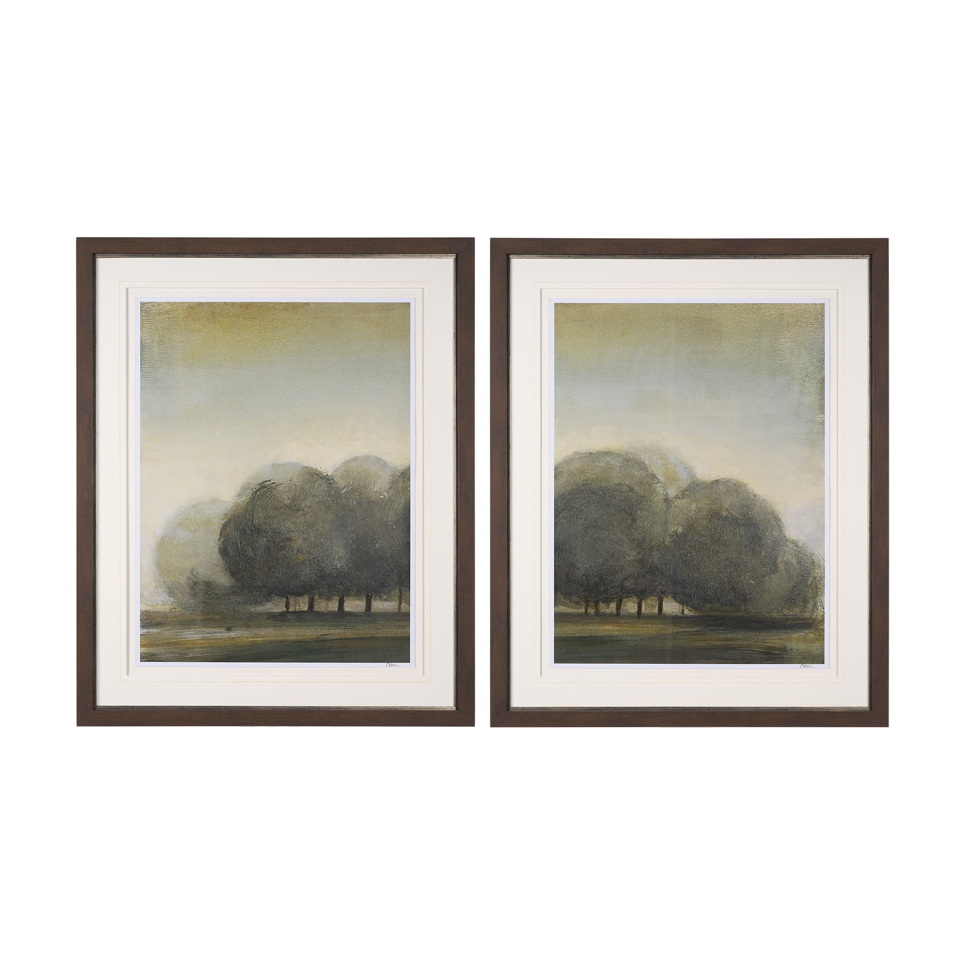 Secret Garden-L by Mercana Studio a Hand Embellished Textured Framed Art Print Matted under Glass — product photograph