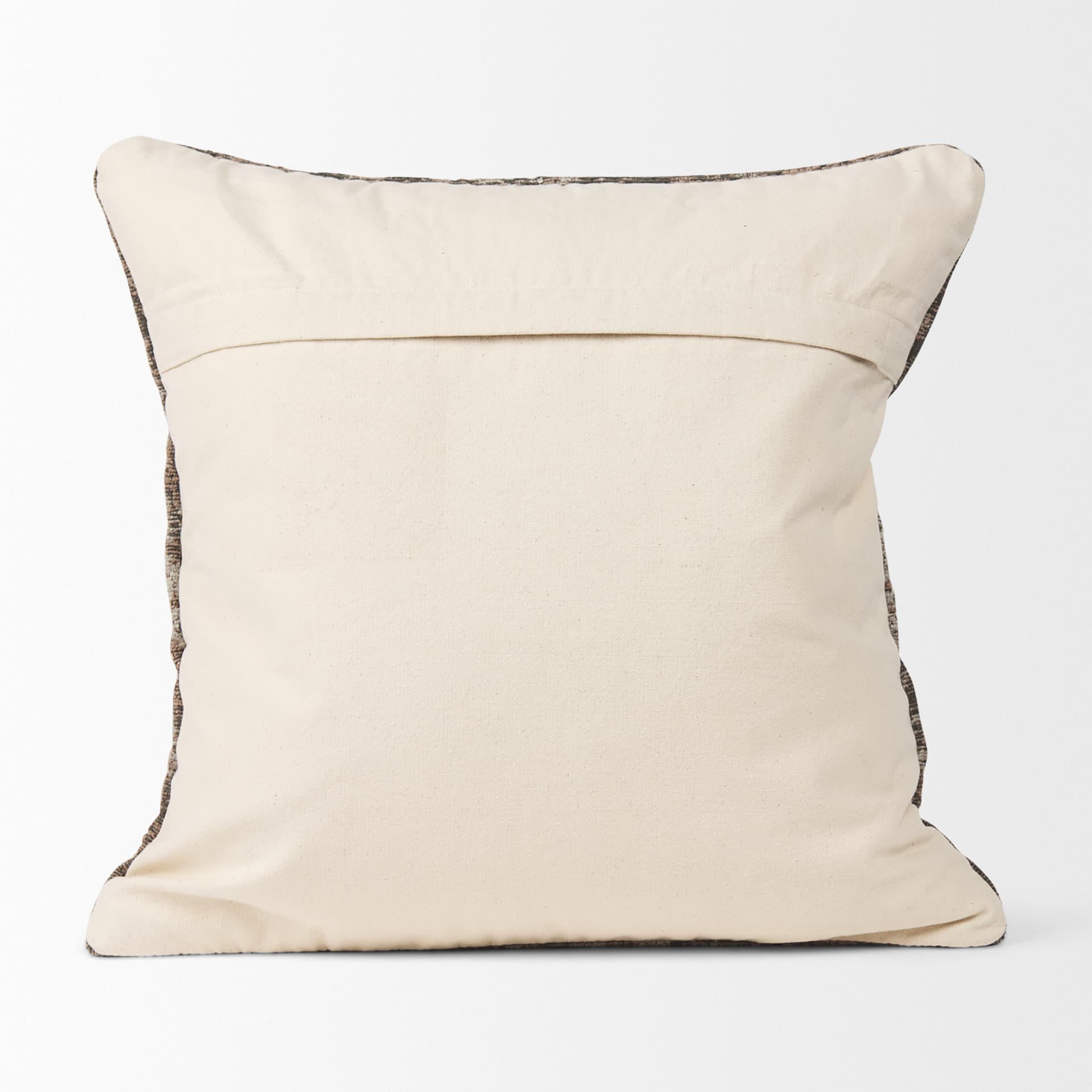 Khloe 20x20 Taupe Square Pillow Cover w/Down Filler — product photograph