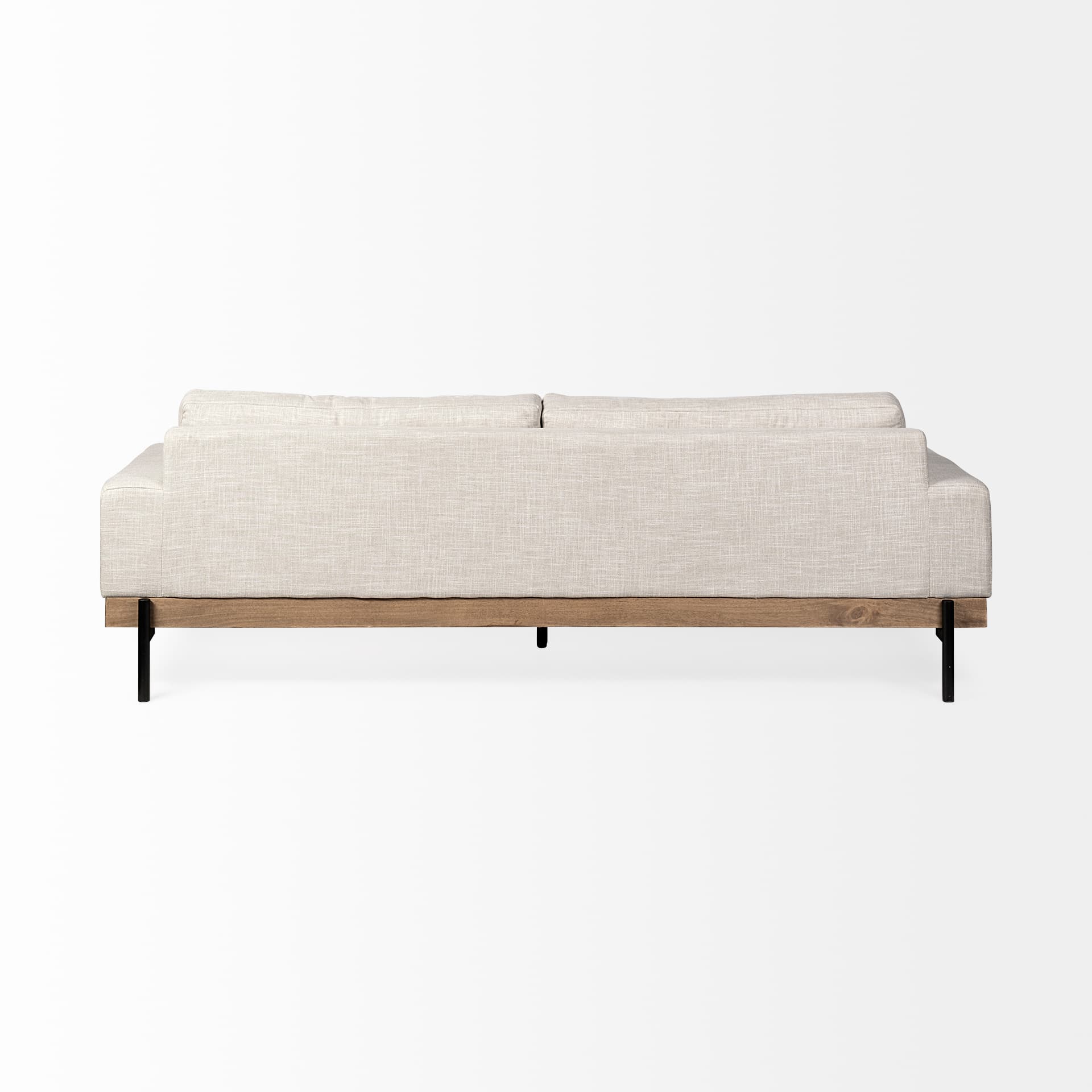 Colburne II 95" Beige Upholstered Three Seater Sofa — product photograph