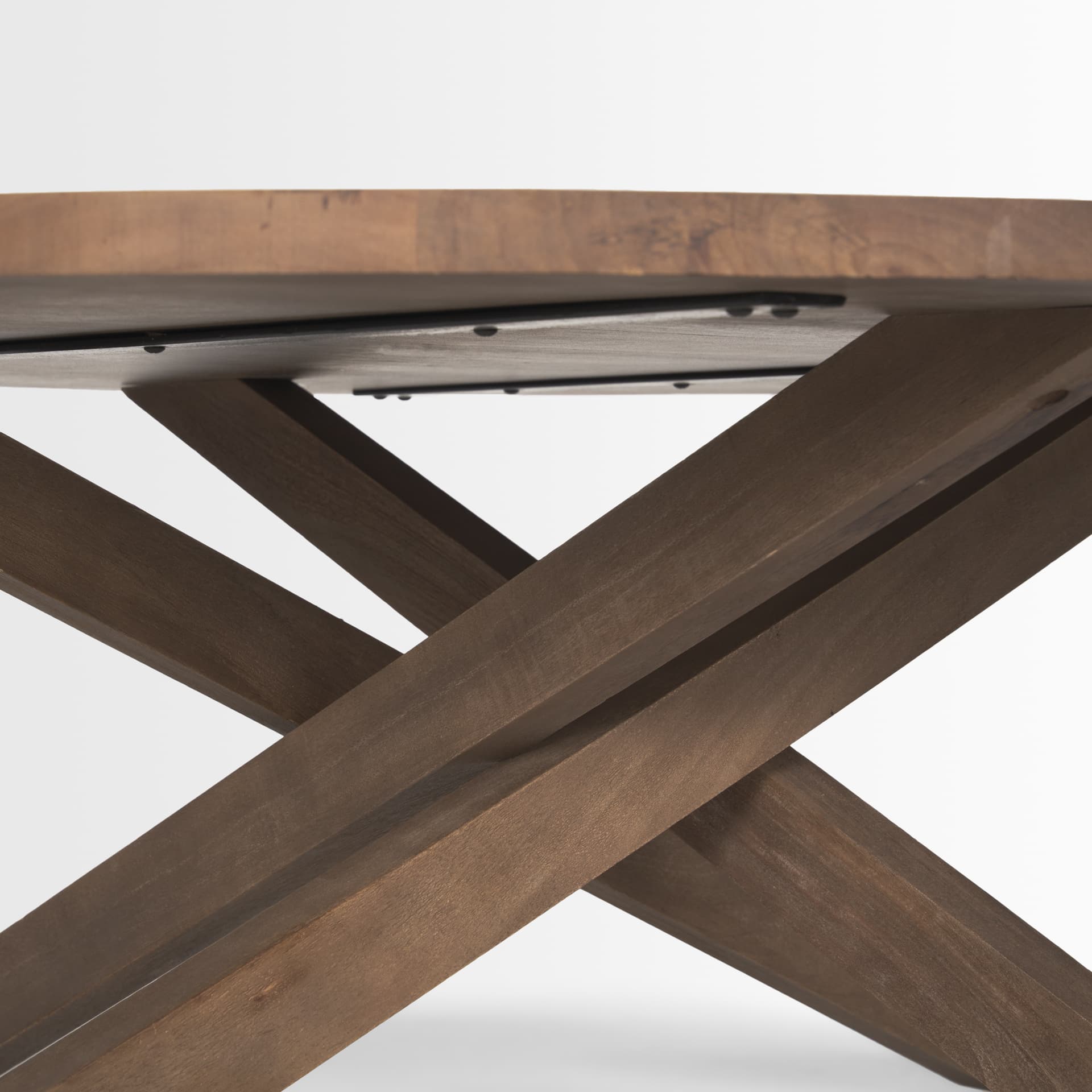 Solana Medium Brown Wood Coffee Table — product photograph