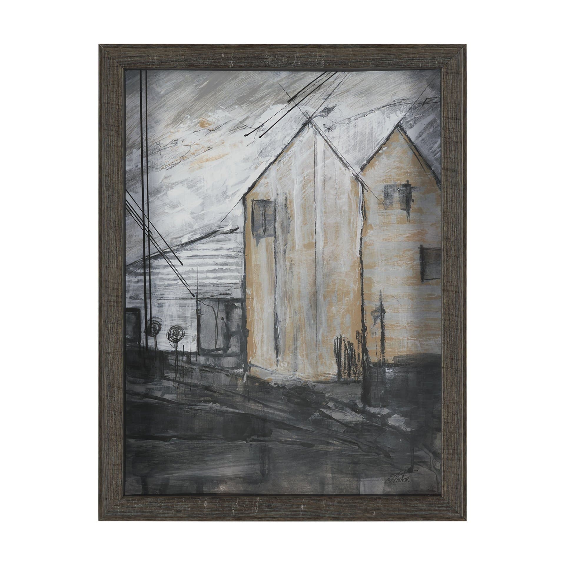 Community 4D by Mercana Studio Framed Artwork Matted under Glass — product photograph