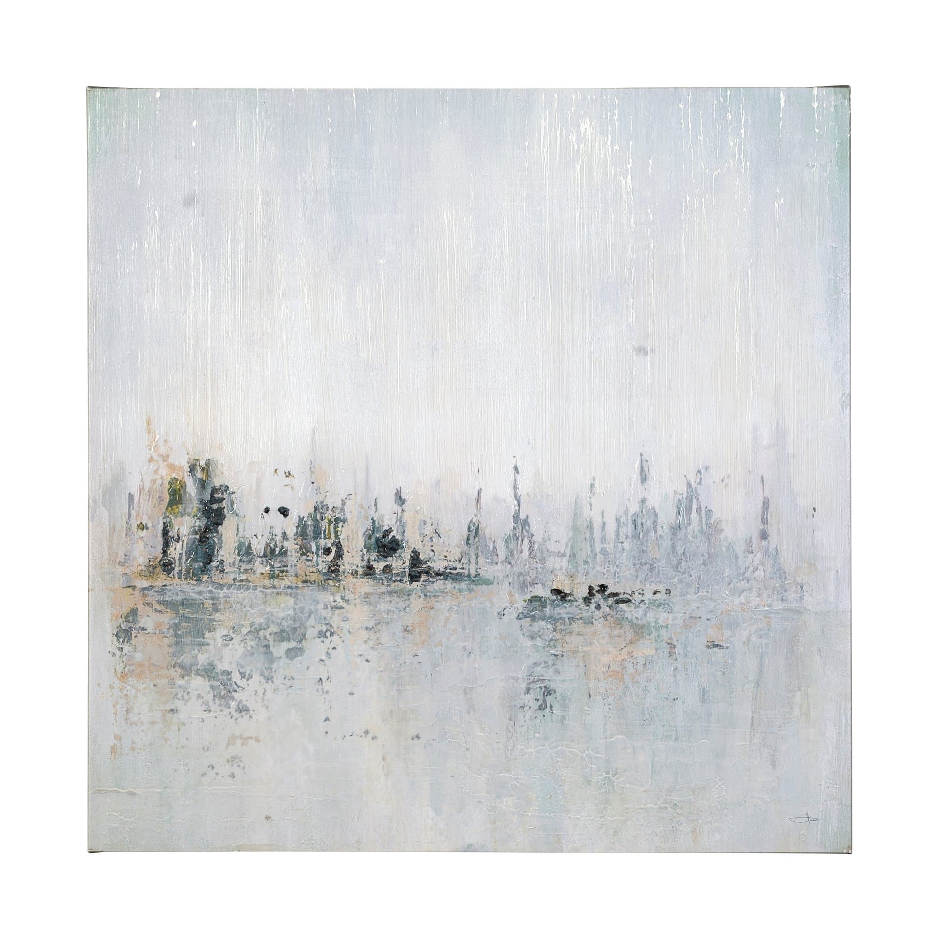 Waterfront II by Jonathan Klassen a Hand Embellished Textured Canvas — product photograph