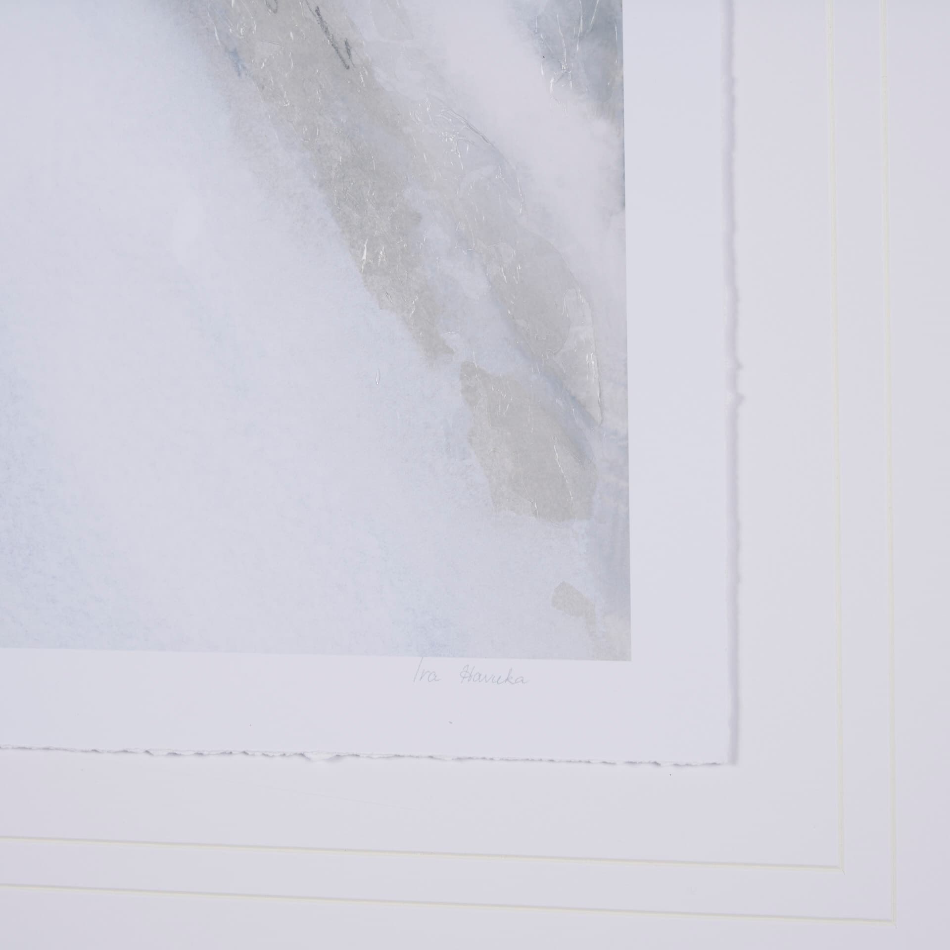 Retreating Tide I by Ira Havuka a Hand Embellished Framed Art Print Matted under Glass — product photograph