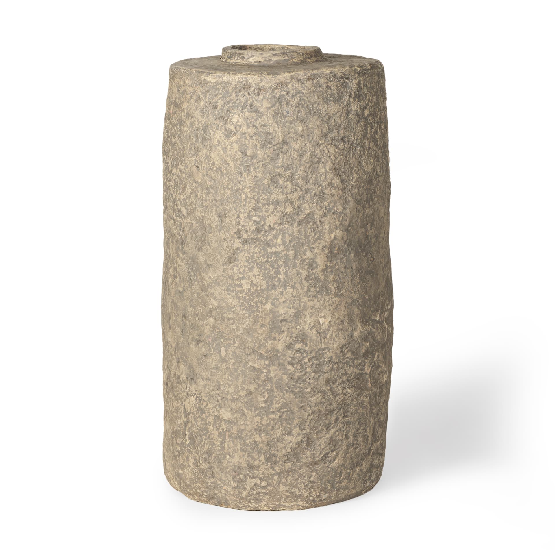 Rama Small Gray Paper Mache Floor Vase — product photograph