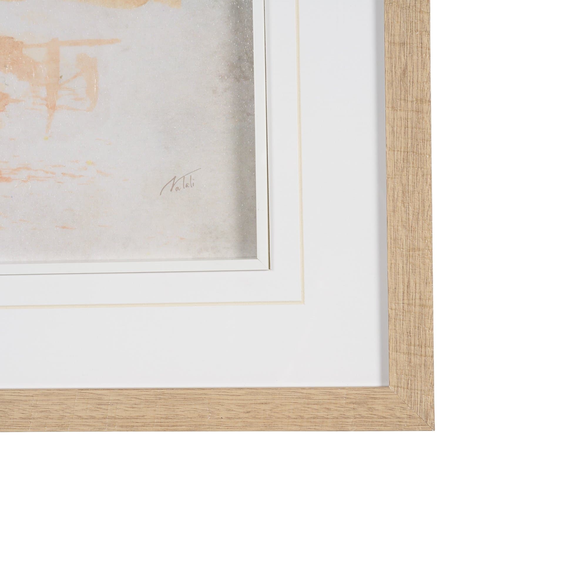 Palm Spring II by Mercana Studio Hand-Embellished Framed Artwork Matted under Glass — product photograph