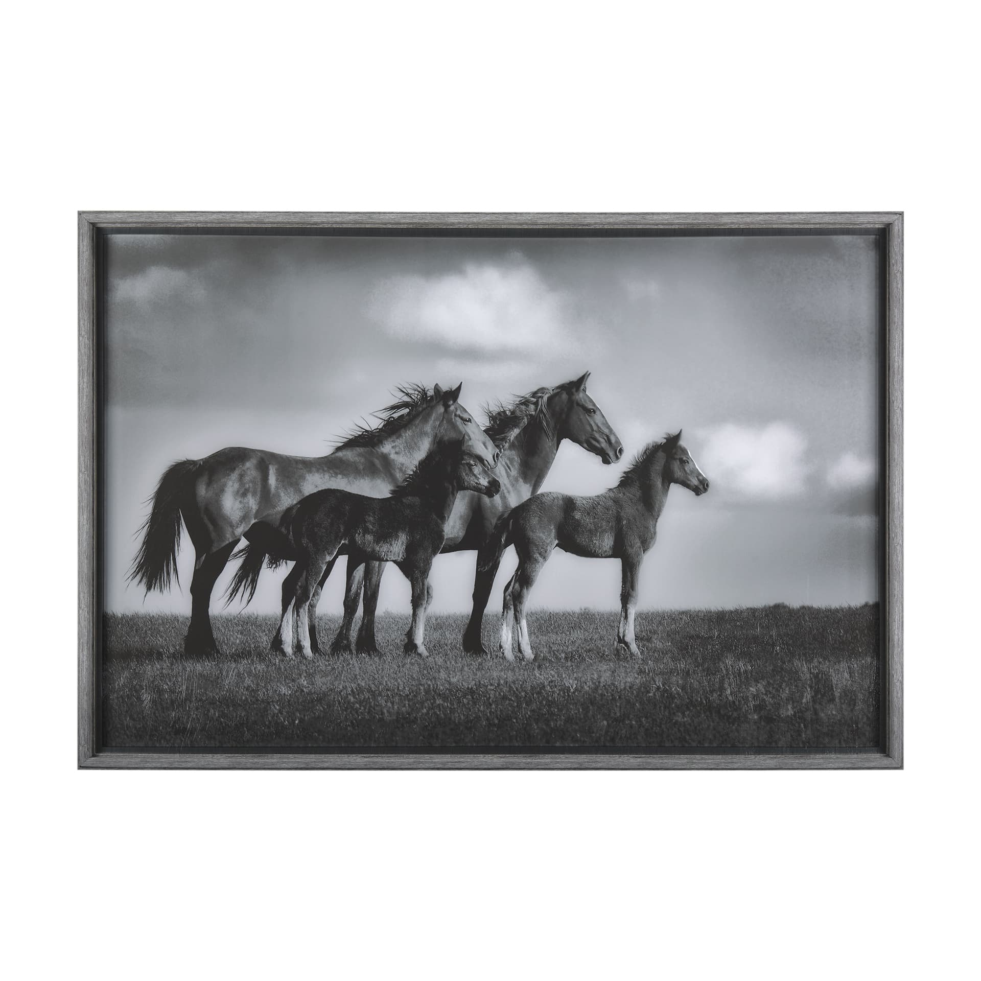 Focused by Mercana Studio a Hand Embellished Textured Framed Photo Art Print Matted under Glass — product photograph