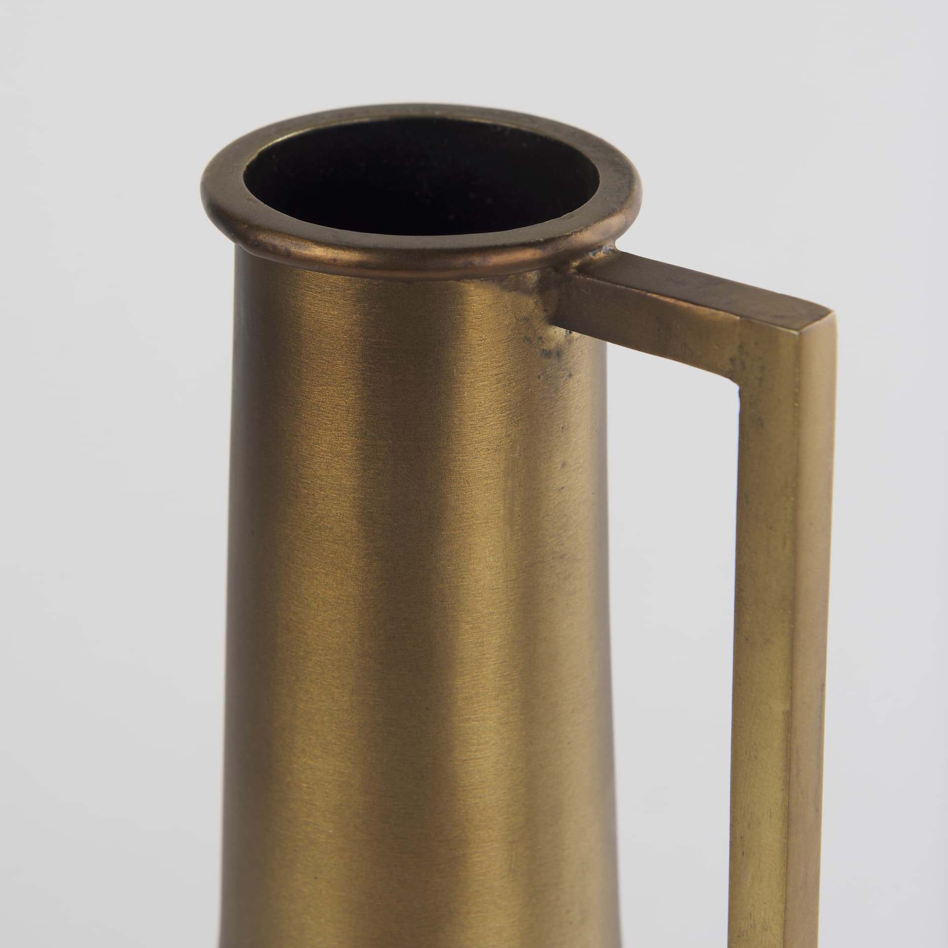 Aubrey Small 14.0H Gold Iron Flower Jug Vase — product photograph