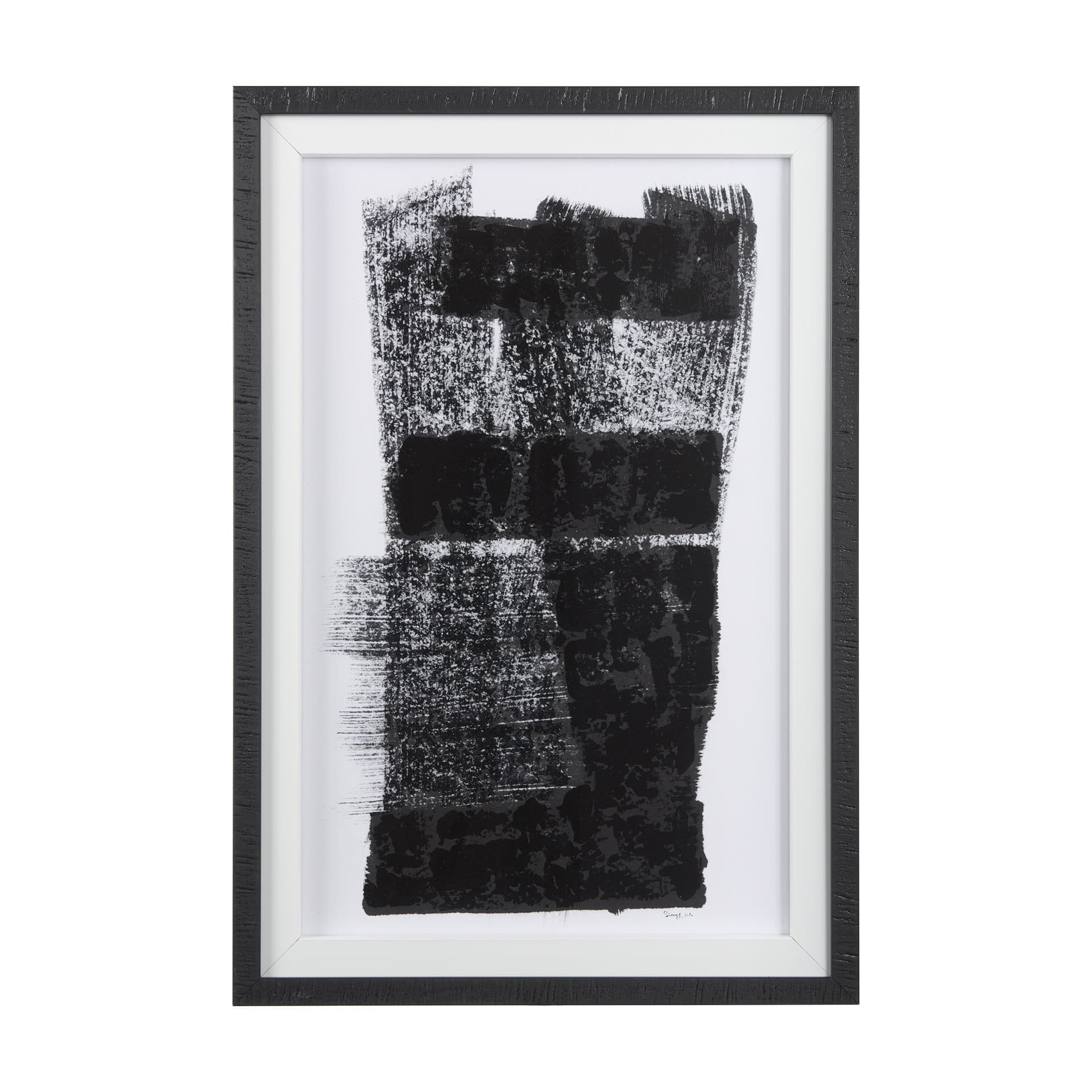 Wind II by Mercana Studio a Hand Embellished Textured Framed Art Print Matted under Glass — product photograph