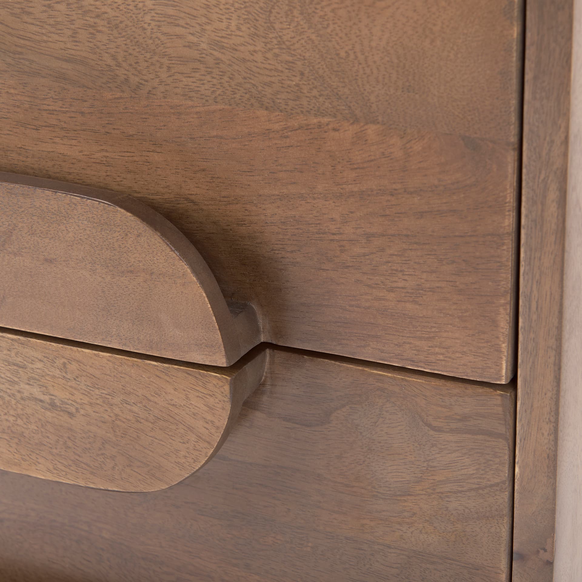 Astrid 36L x 17W x 30.3H Medium Brown Solid Wood 3 Drawer Cabinet — product photograph