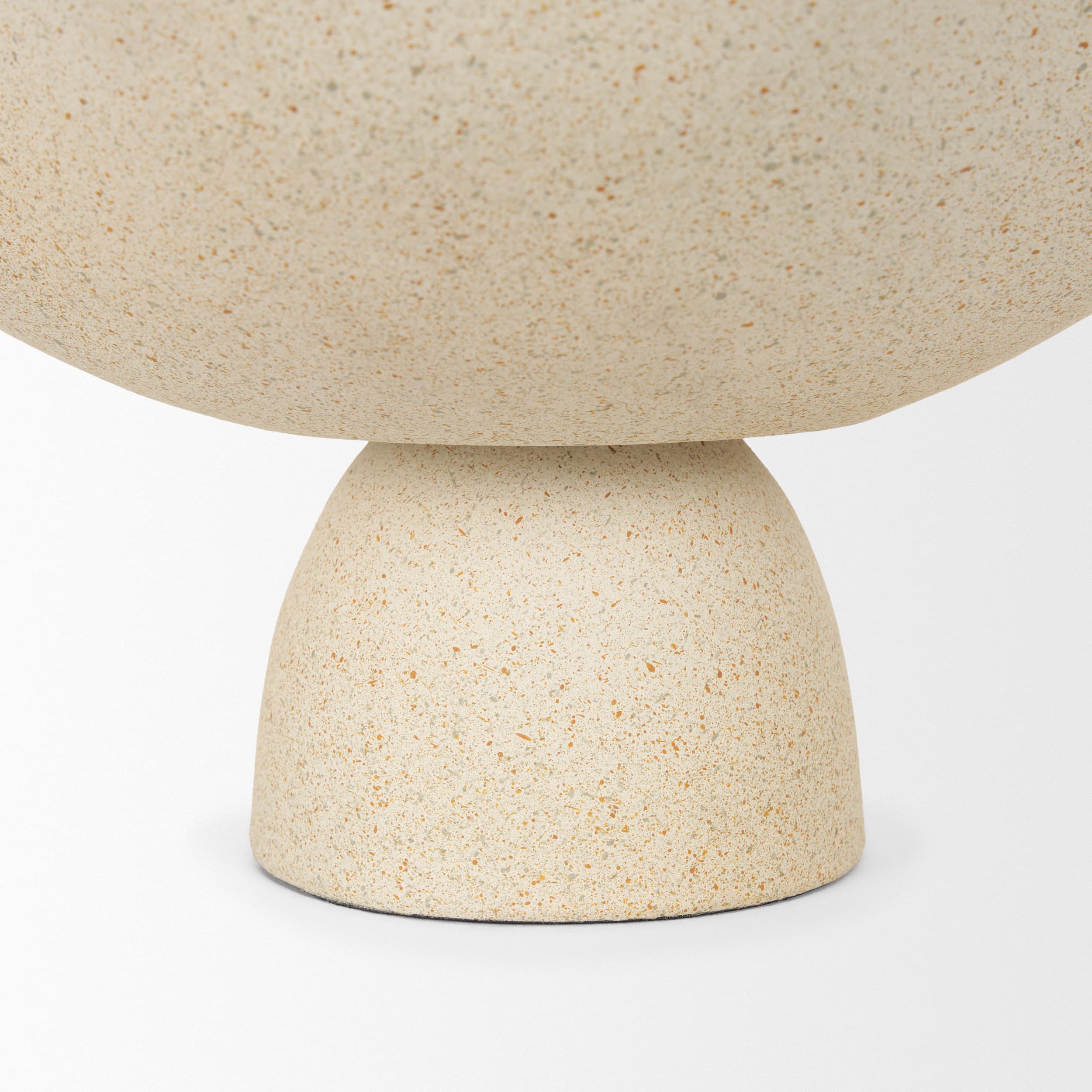 Radka Beige Textured Small Metal Decorative Bowl — product photograph