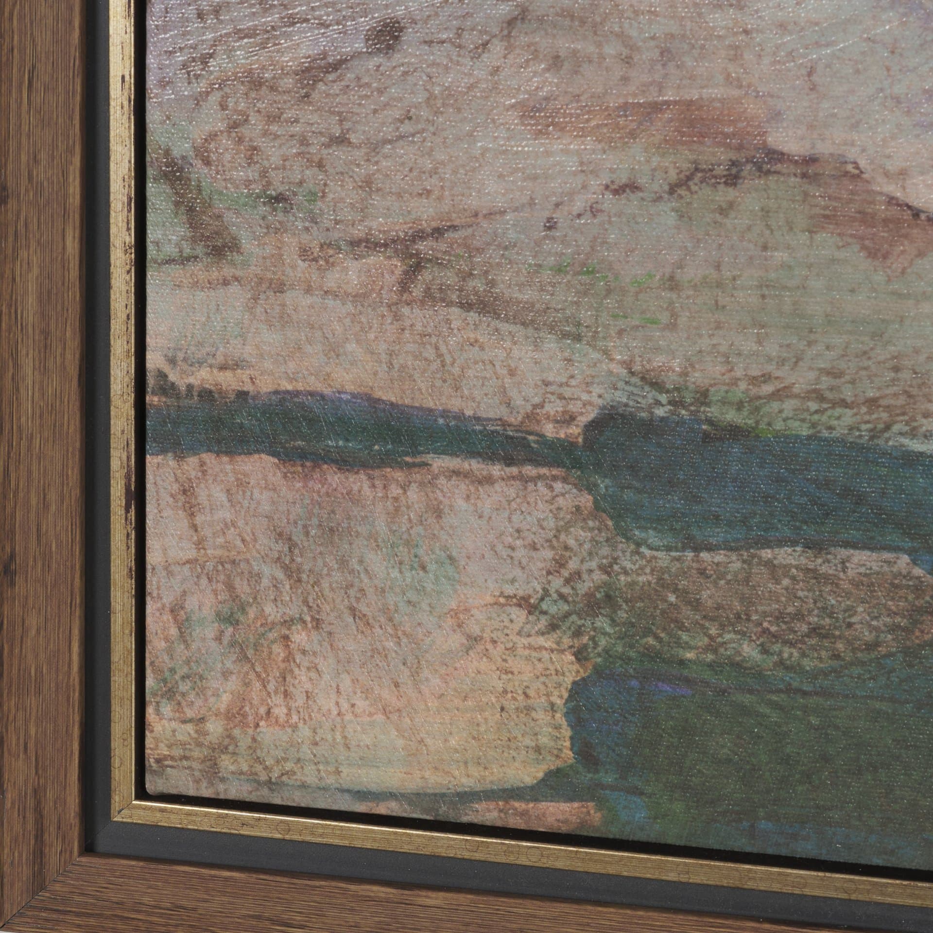Landscape Tapestry I by Mercana Studio Hand-Embellished Textured Framed Canvas Artwork — product photograph