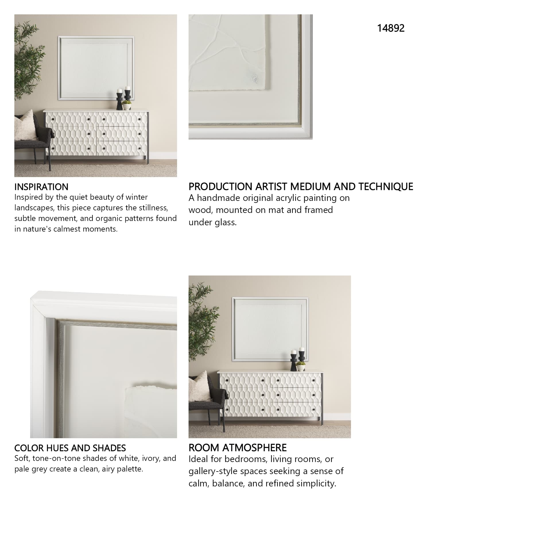Snow Trails by Mercana Studio a Framed Art Print Matted under Glass — in a styled room