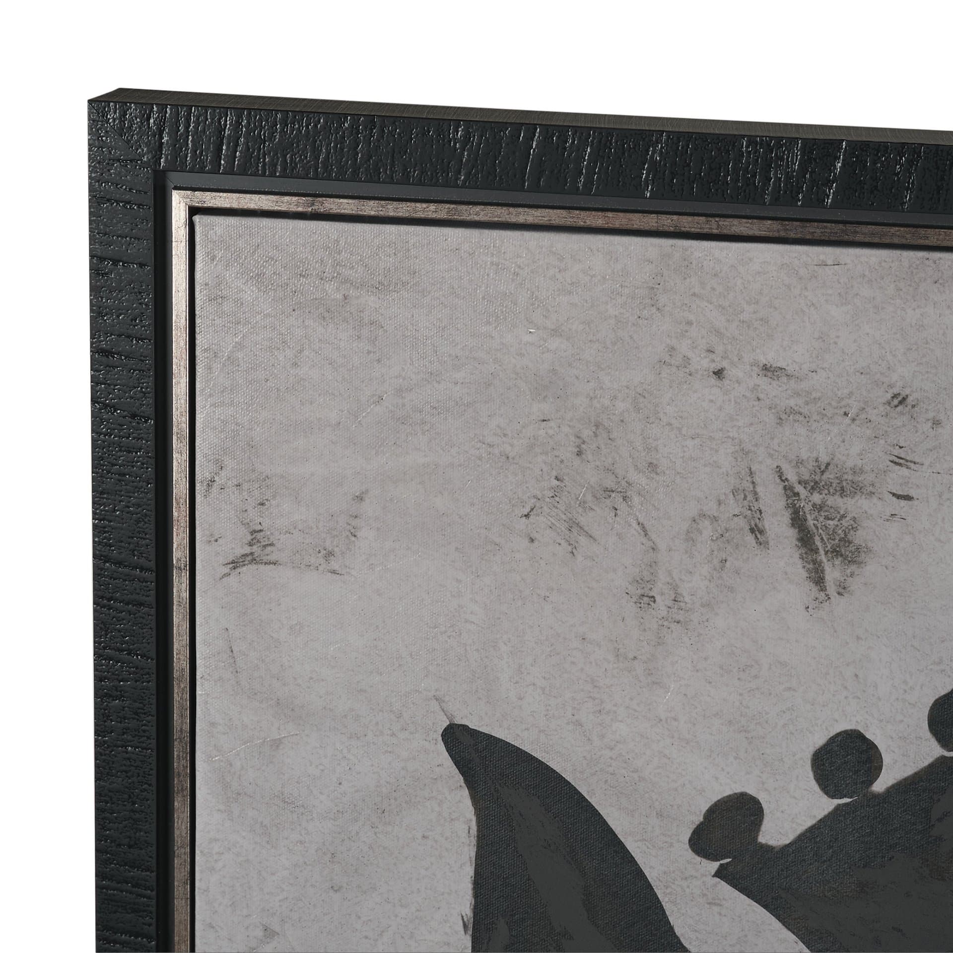 Steed 1 by Mercana Studio Hand-Embellished Textured Framed Canvas Artwork — product photograph