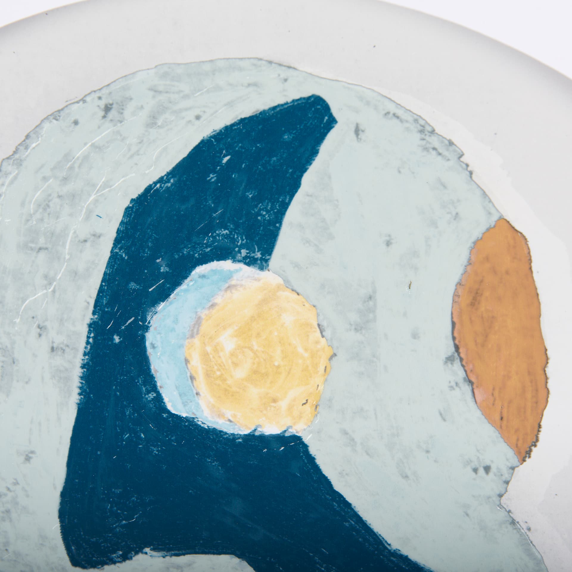 Numbers VIII by Mercana Studio a Hand Embellished Textured Framed Art Print Matted under Glass — product photograph